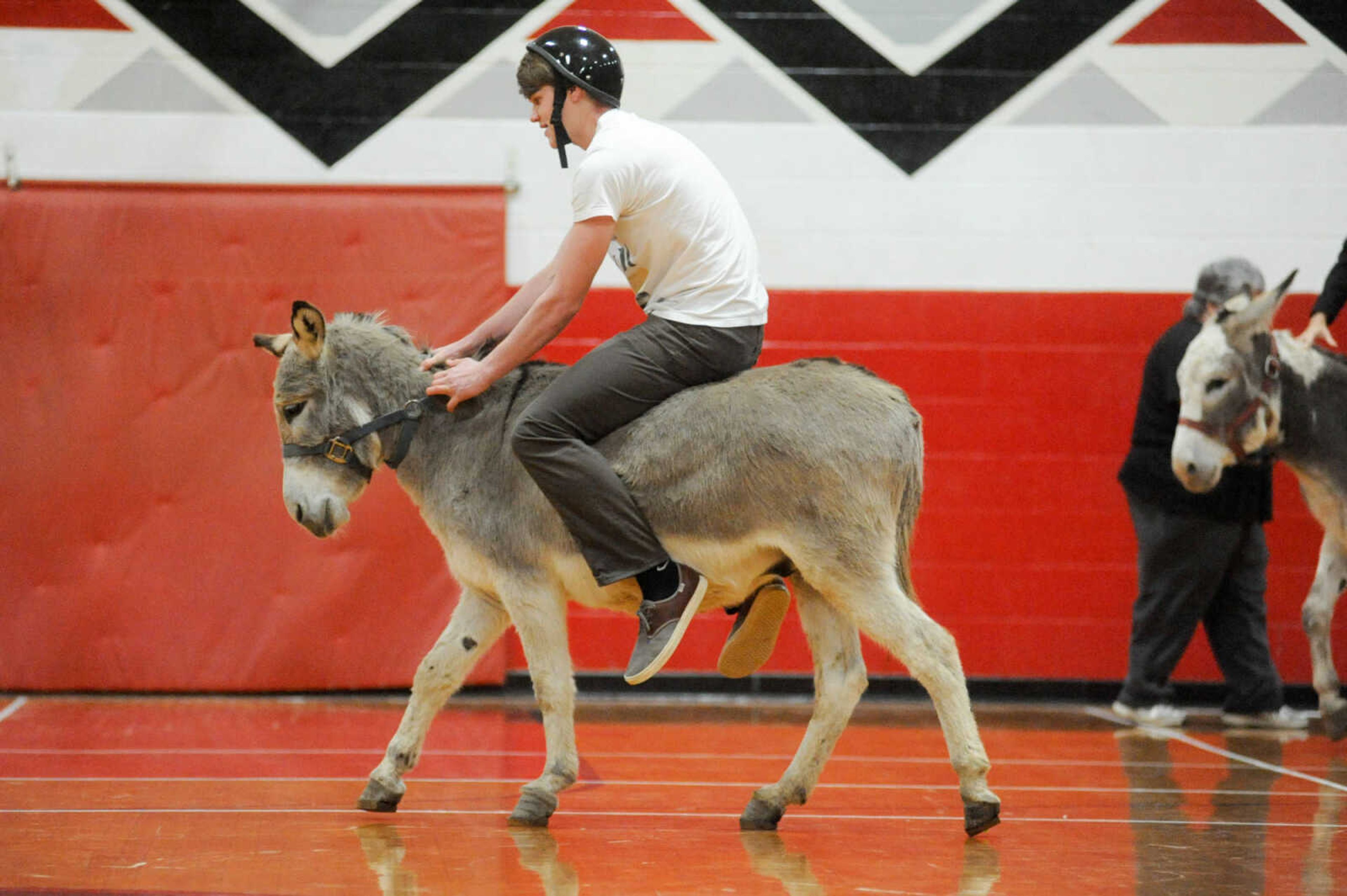 GLENN LANDBERG ~ glandberg@semissourian.com

The Project Graduation Donkey Basketball Game to raise funds for the Jackson High School seniors Saturday, Dec. 5, 2015 in Jackson.