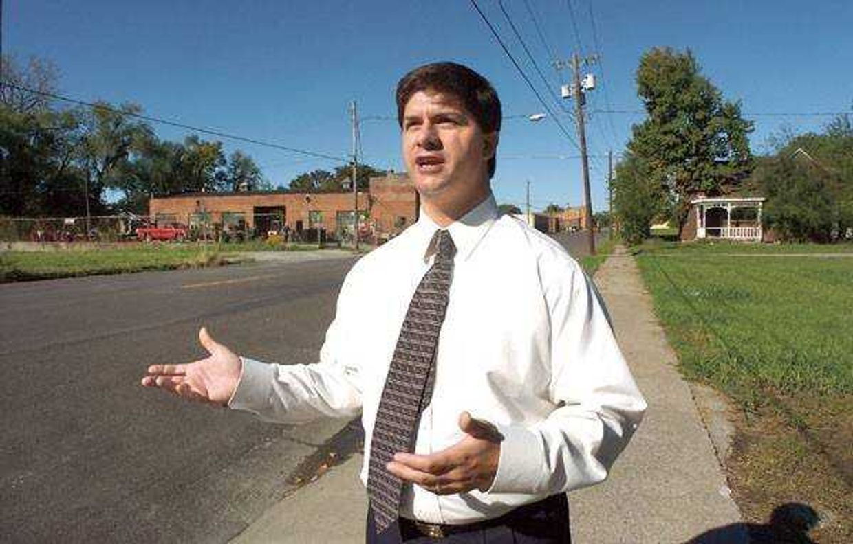 Tim Arbeiter, executive director of Old Town Cape, discussed redevelopment plans for the Good Hope area where vacant lots are common in the 400 block.