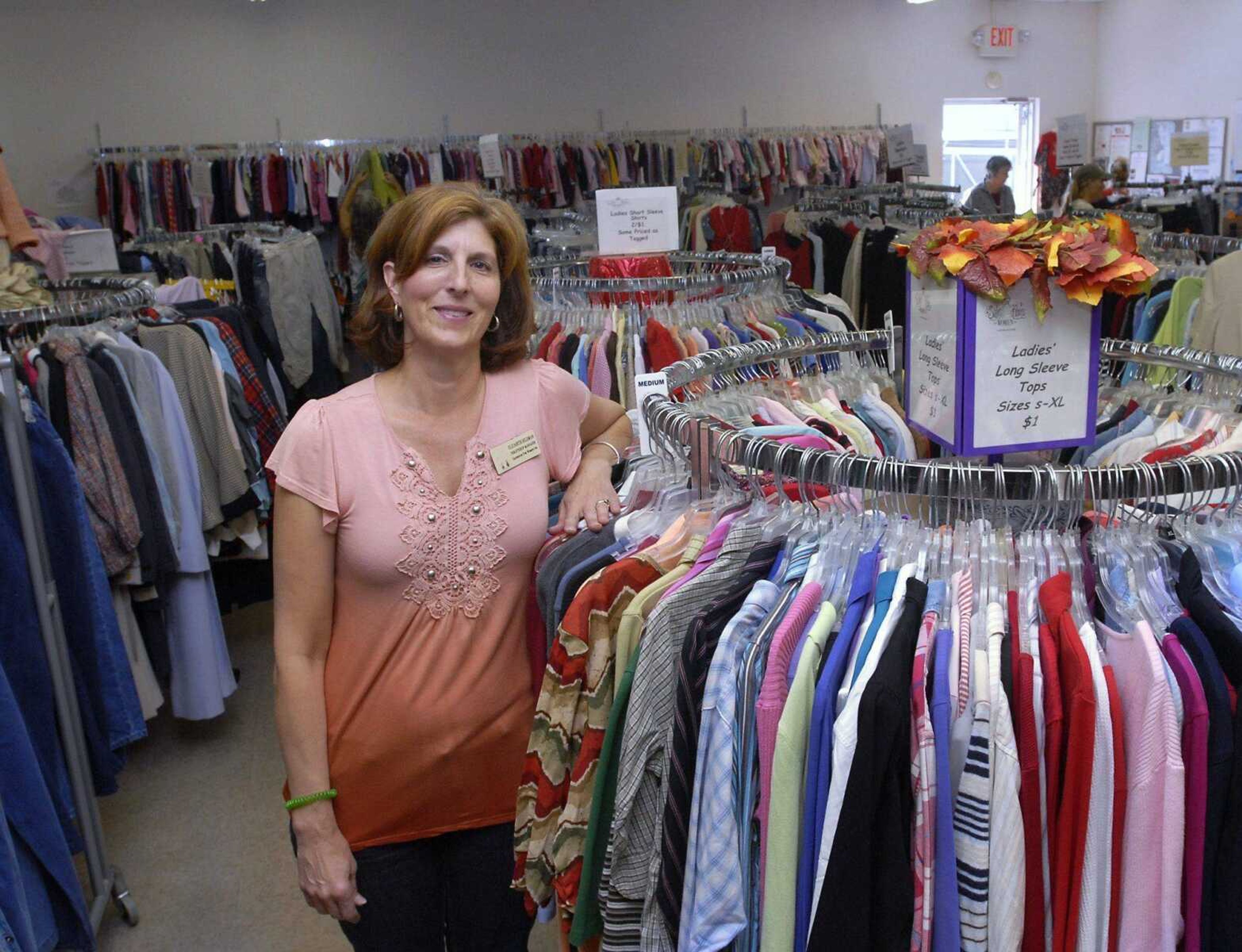 Elizabeth Hileman is the manager of Safe House for Women Thrift Shop in Cape Girardeau. (Kristin Eberts)