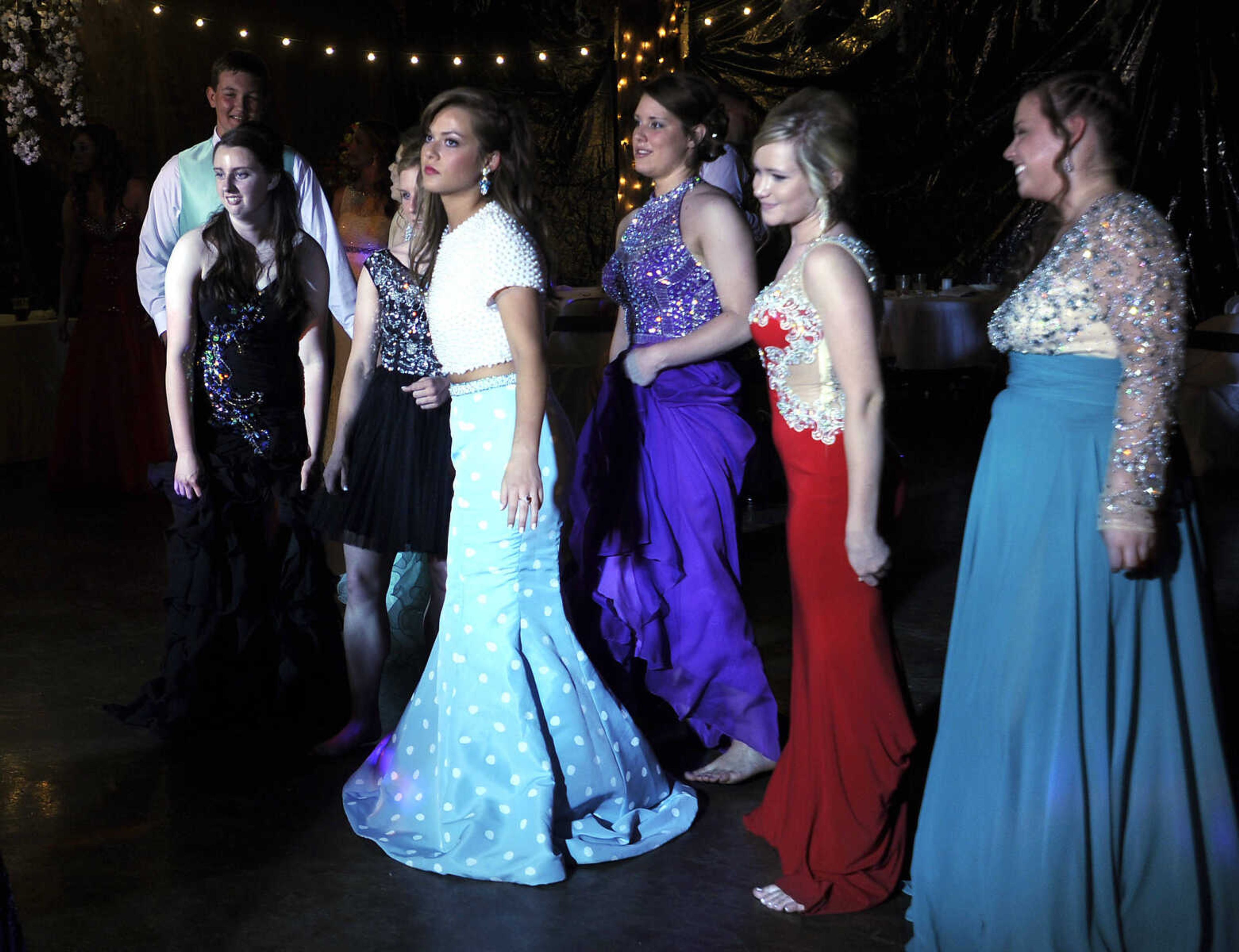 The Leopold High School prom, "An Enchanted Forest," Saturday, April 25, 2015 in Leopold, Missouri.