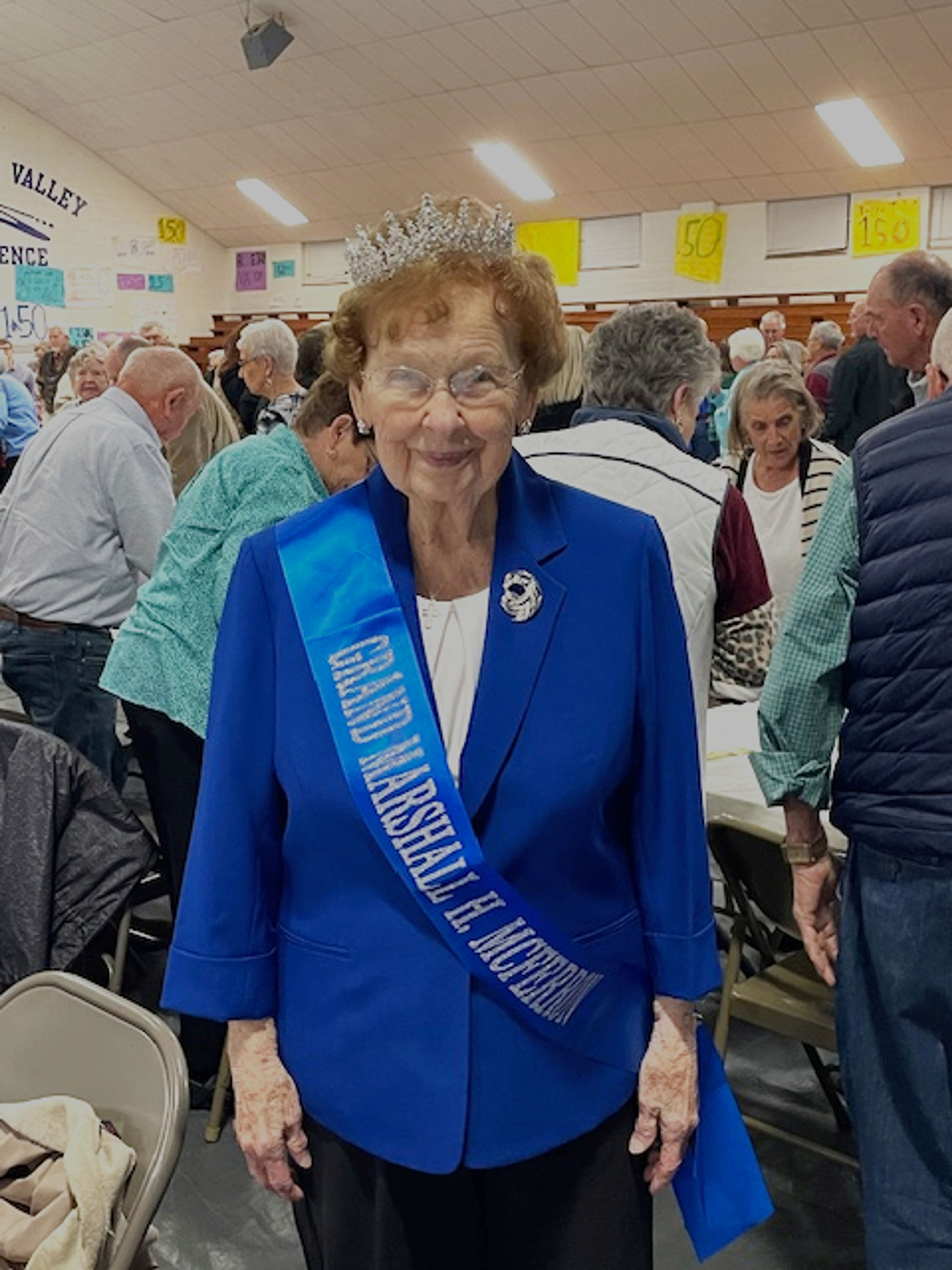 Grand Marshal Helen Ford McFerron, the oldest living graduate of Oak Ridge High School during Oak Ridge’s sesquicentennial celebration Saturday, Nov. 9, in Oak Ridge.