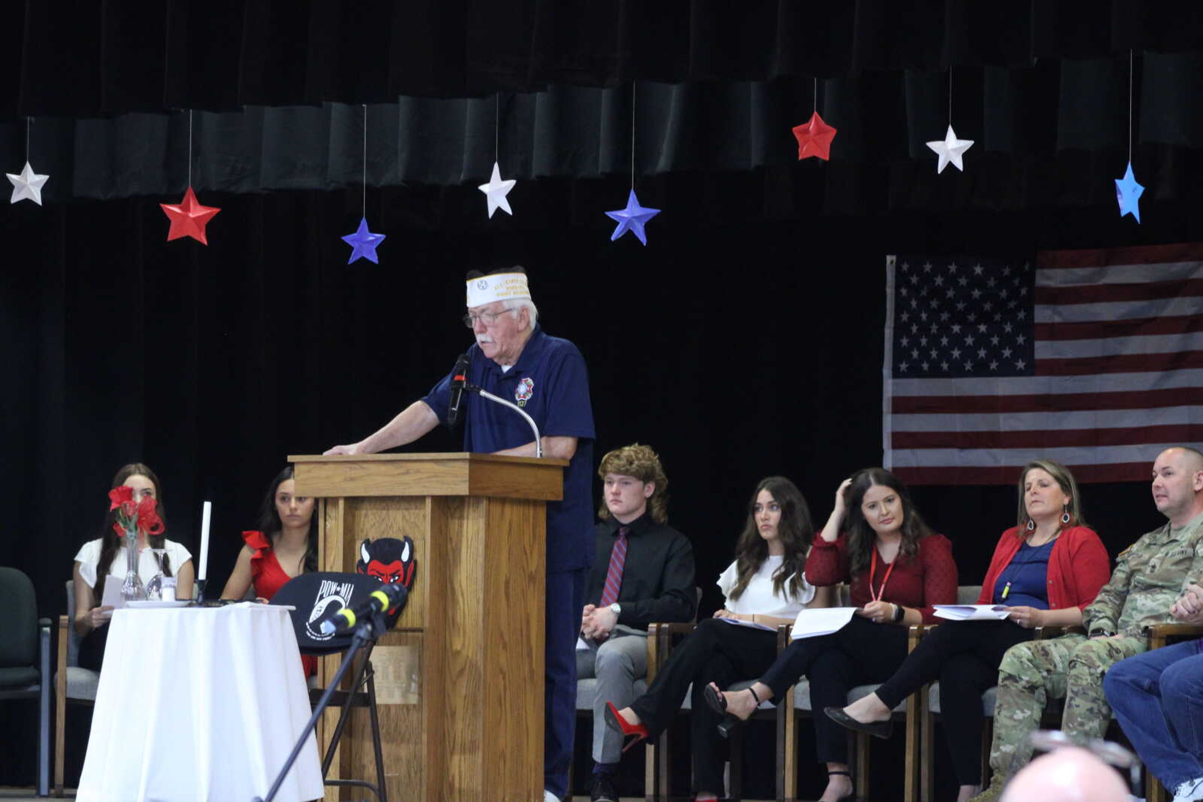 Darrell Chapman announces winners of the Voice of Democracy&nbsp;