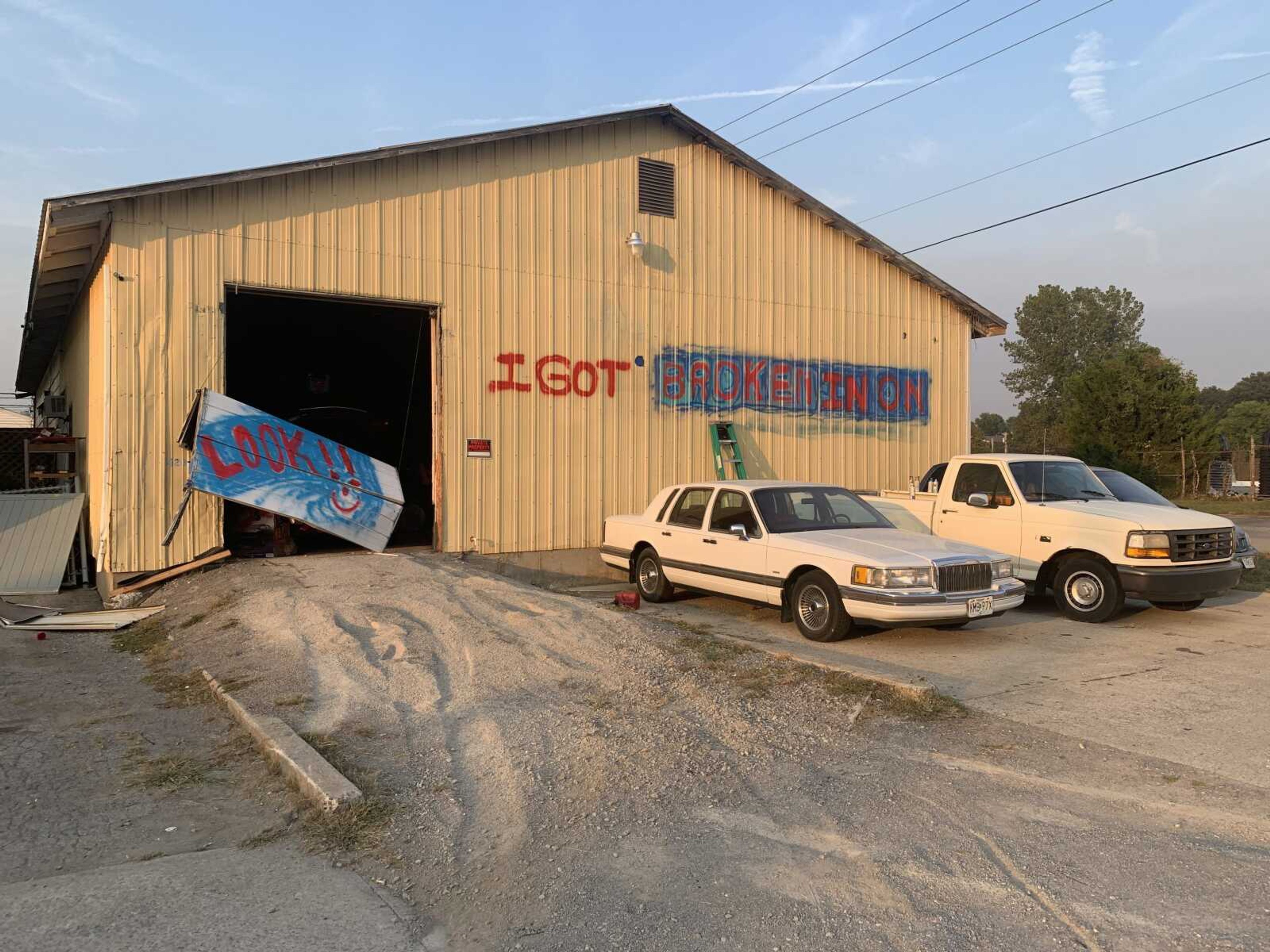 A building behind the 400 block of South Kingshighway is seen Sunday in Cape Girardeau.