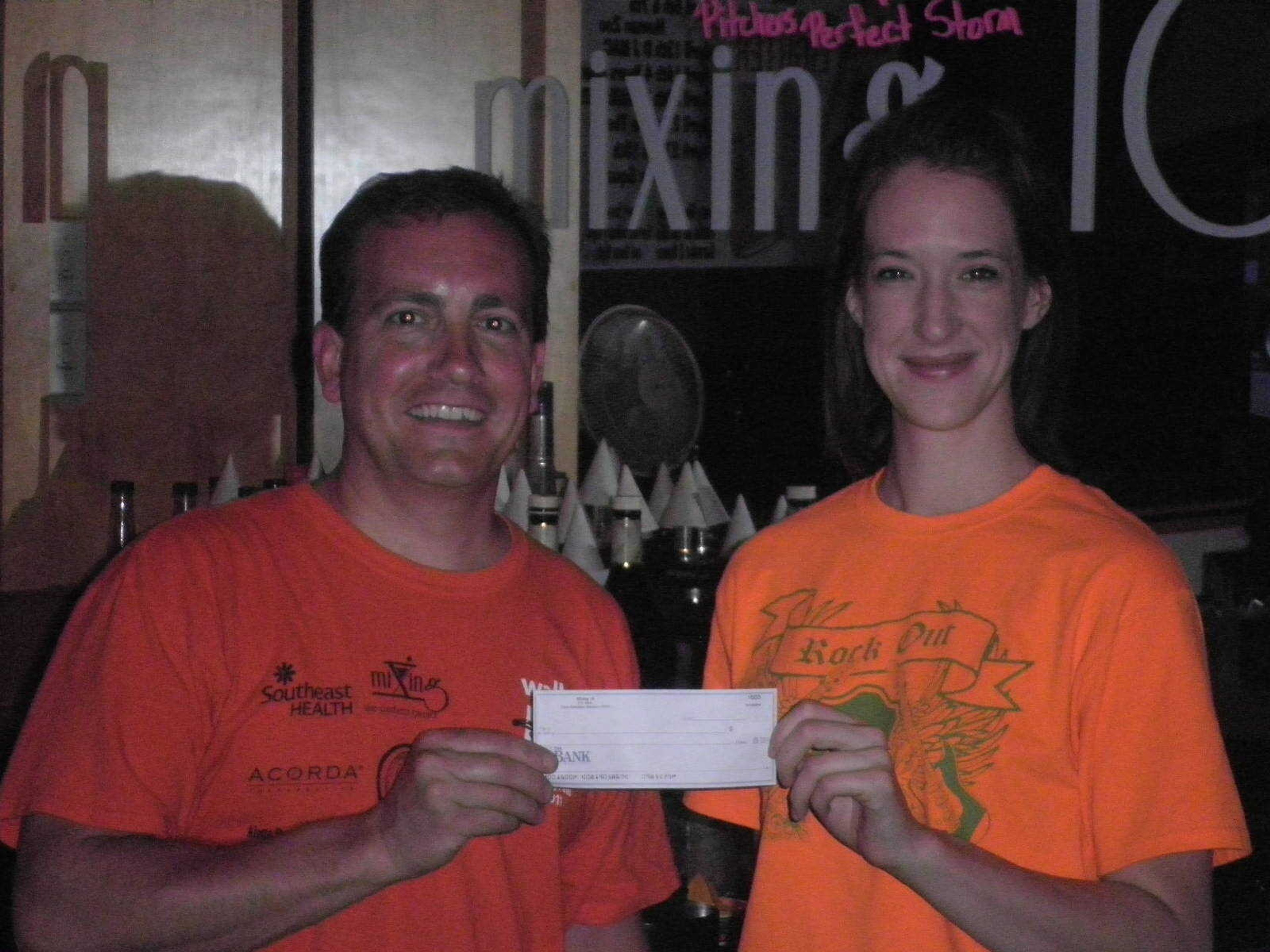 Donation for MS from March 24th fundraiser at Mixing 10.