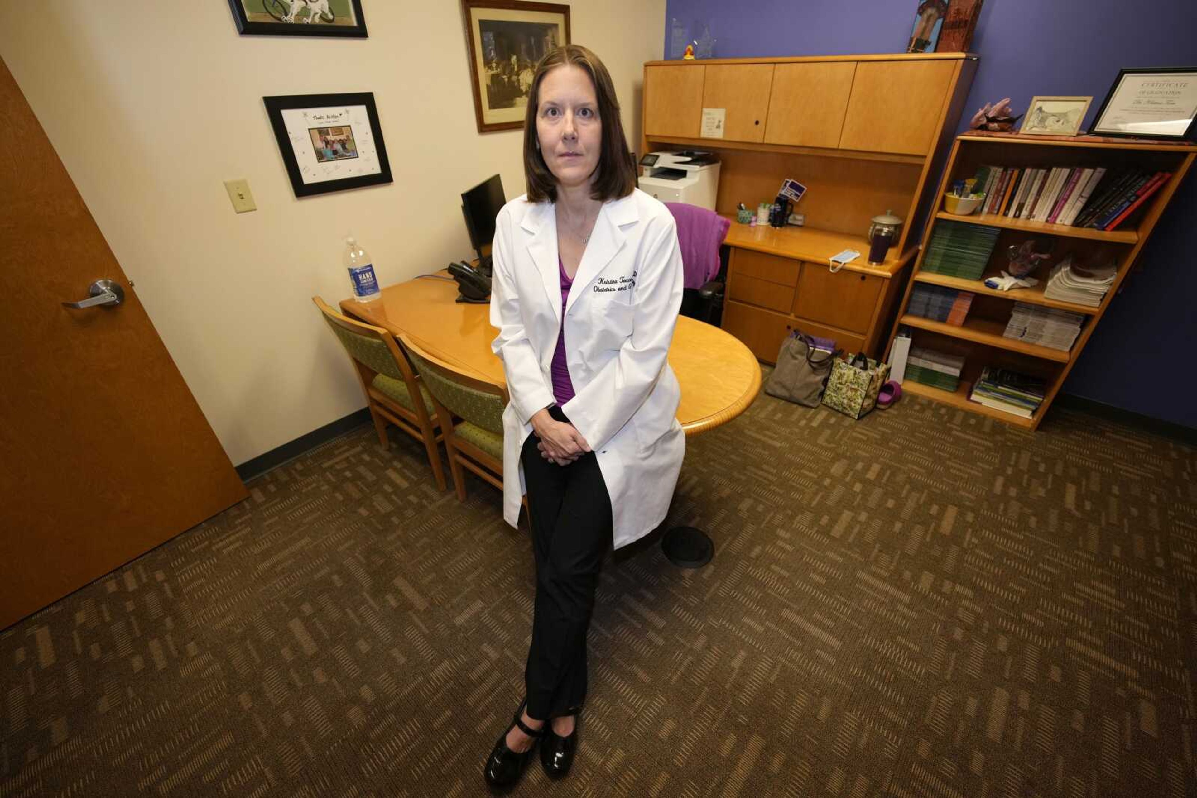 Dr. Kristina Tocce in the Planned Parenthood offices Nov. 15 in east Denver. Tocce said she recently treated a Texas woman whose cancer had gone into remission but came back aggressively after she became pregnant with her second child. She sought an abortion to resume the cancer treatment that promised to keep her alive for her toddler.