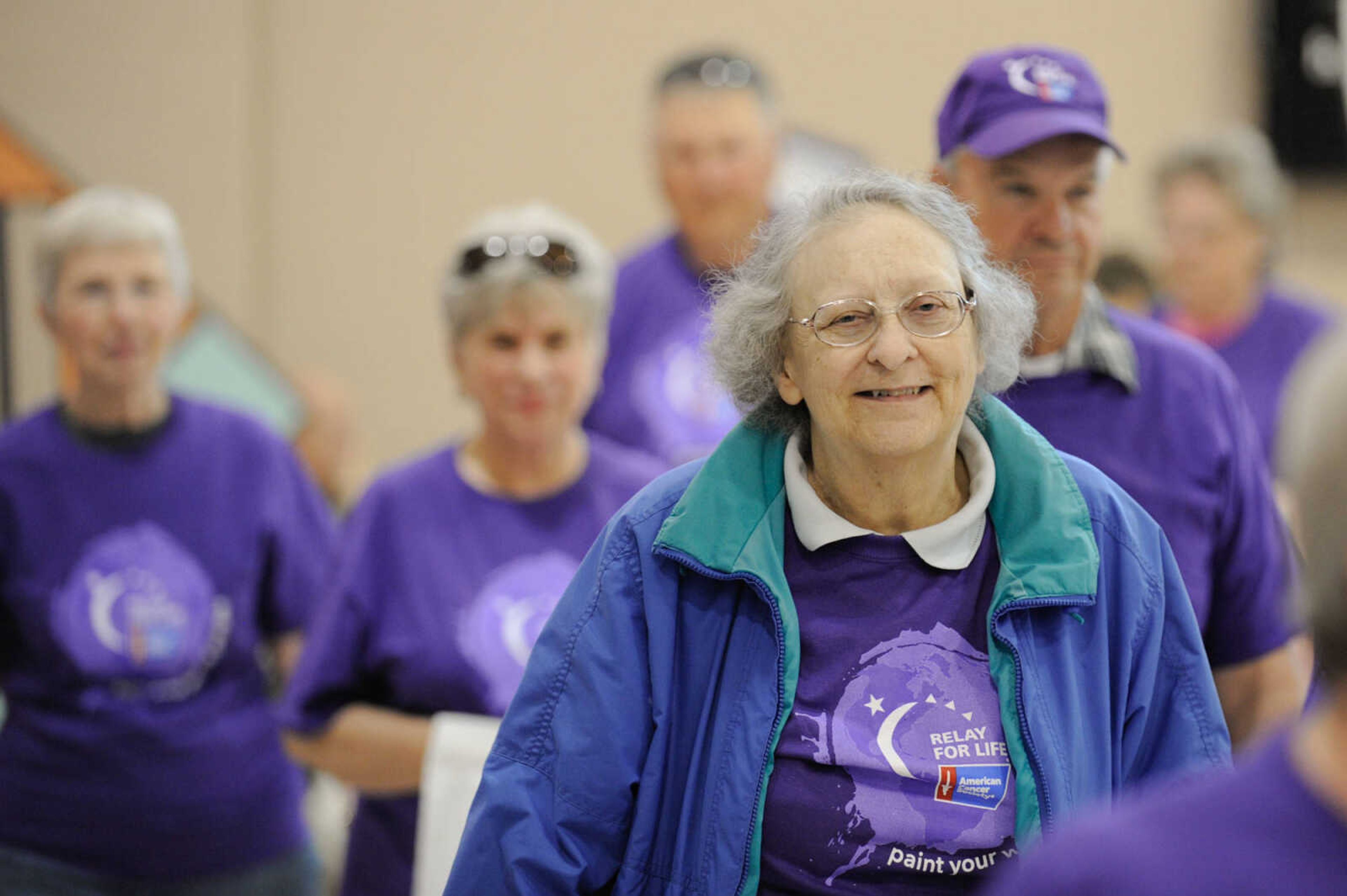 GLENN LANDBERG ~ glandberg@semissourian.com


Cancer survivors take the first lap around the track during the survivor's lap at the Relay for Life of Cape Girardeau County fundraiser in the Osage Centre, Saturday, May 7, 2016.