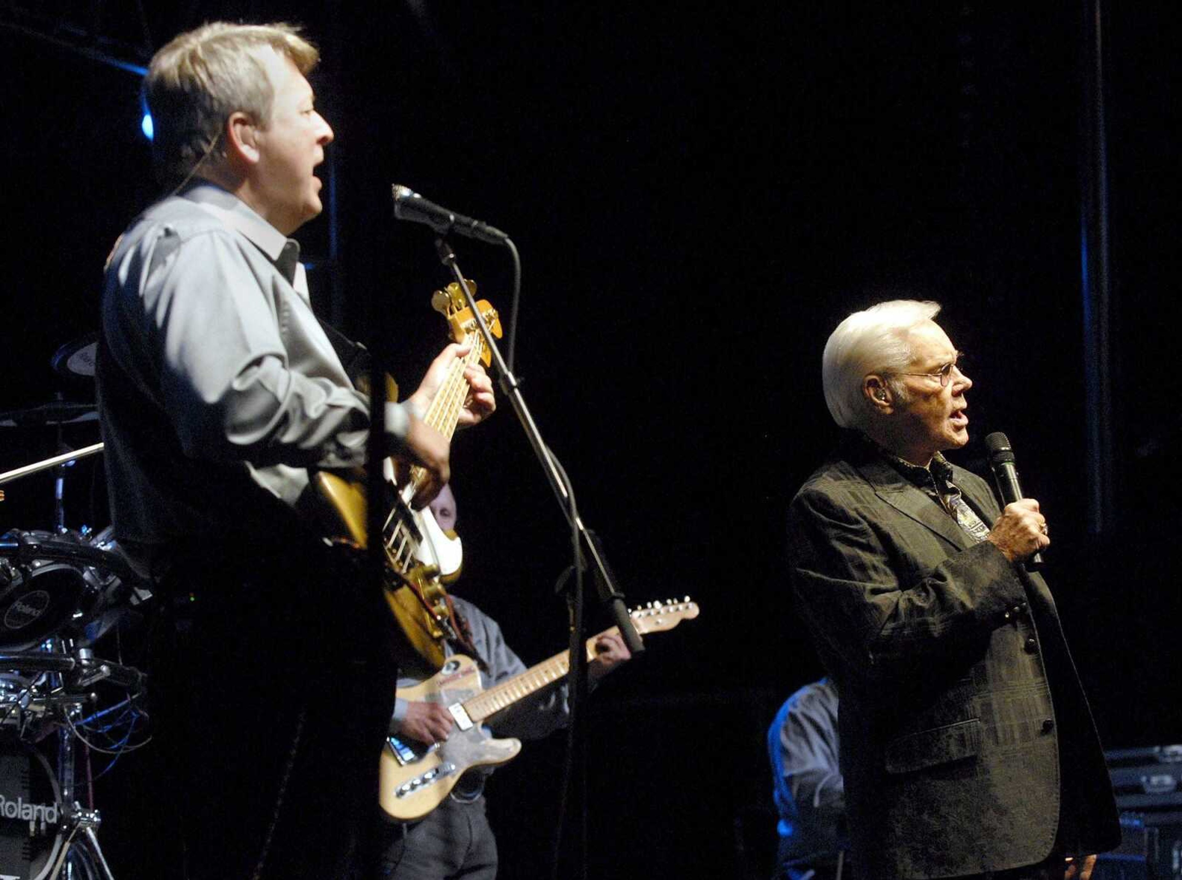 Country music legend George Jones performs Thursday night, Sept. 15, 2011 in the grandstand of Arena Park in Cape Girardeau. Jones celebrated his 80th birthday a few days before the gig. (Laura Simon)