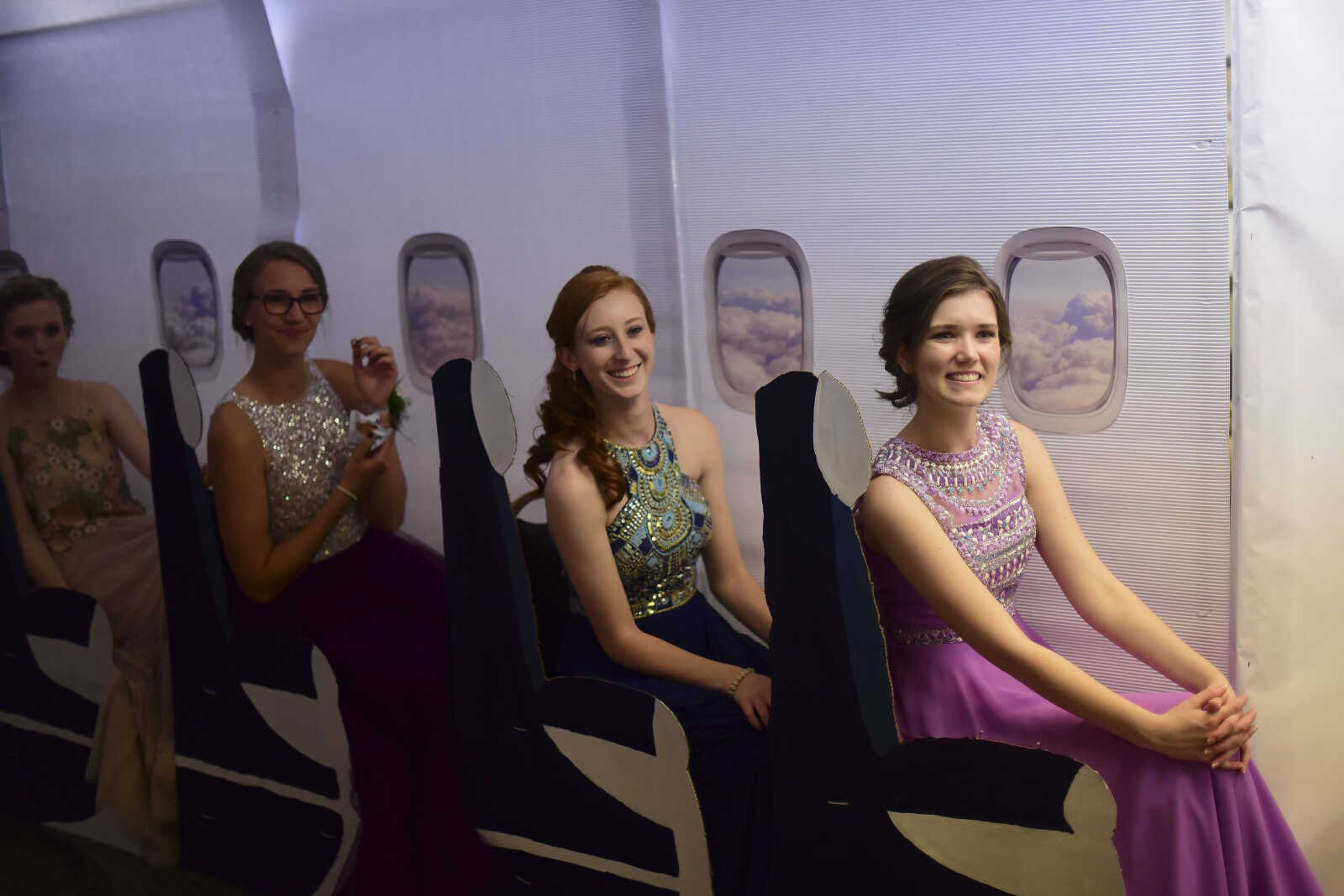 Students enjoy themselves during the Notre Dame prom Friday, May 5, 2017 at the Bavarian Halle in Jackson.