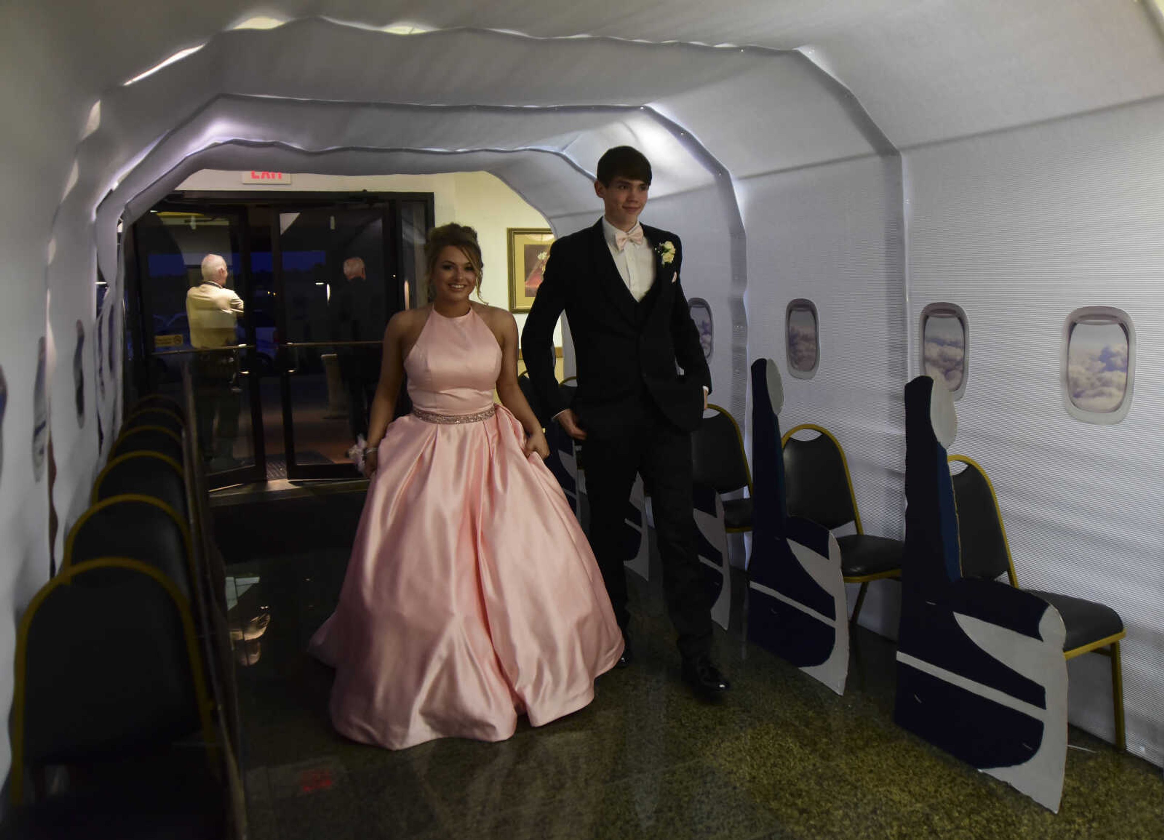 Students enjoy themselves during the Notre Dame prom Friday, May 5, 2017 at the Bavarian Halle in Jackson.