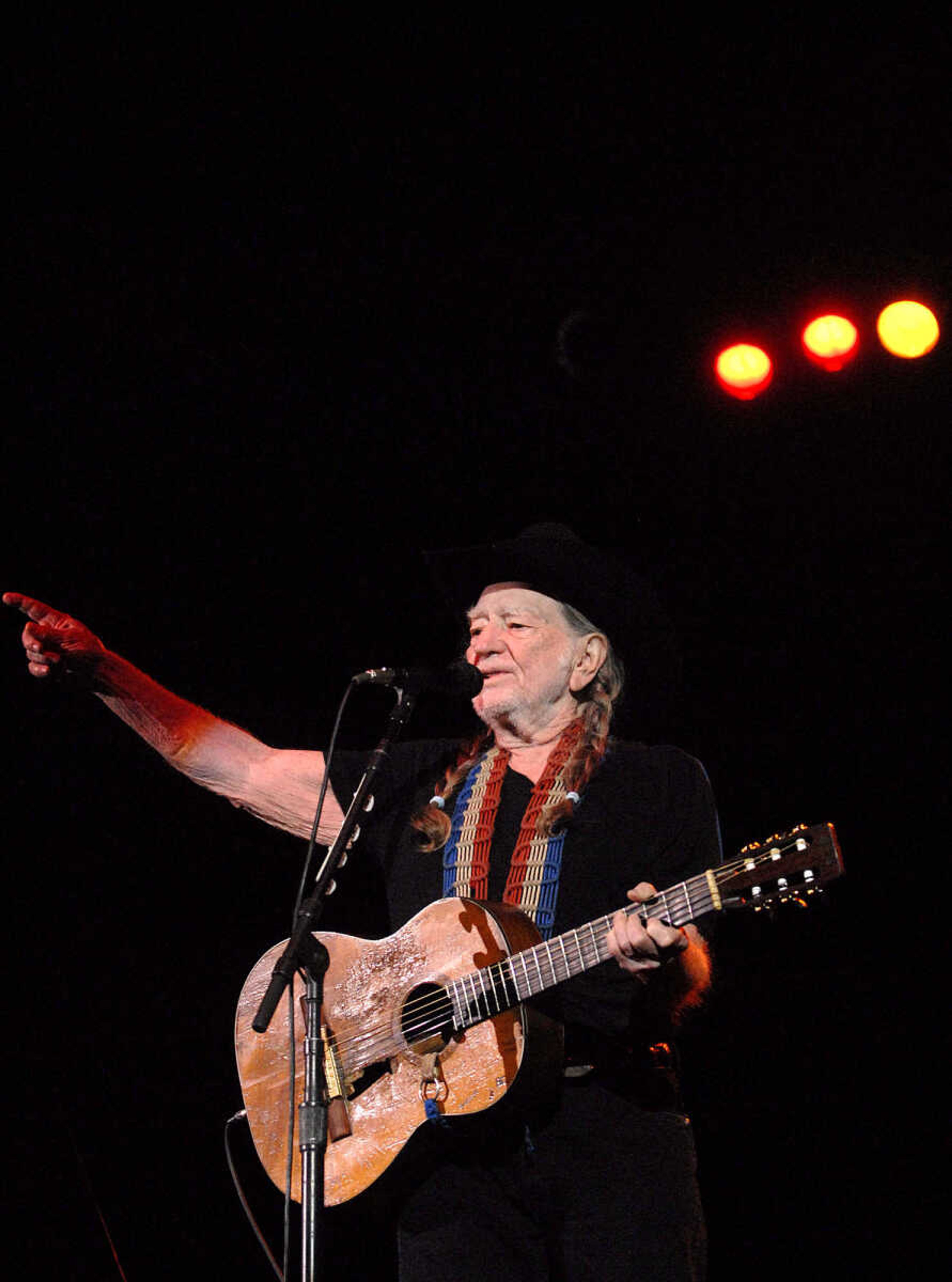 LAURA SIMON ~ lsimon@semissourian.com
Country music legend Willie Nelson performs Sunday night, April 8, 2012 at the Show Me Center in Cape Girardeau.