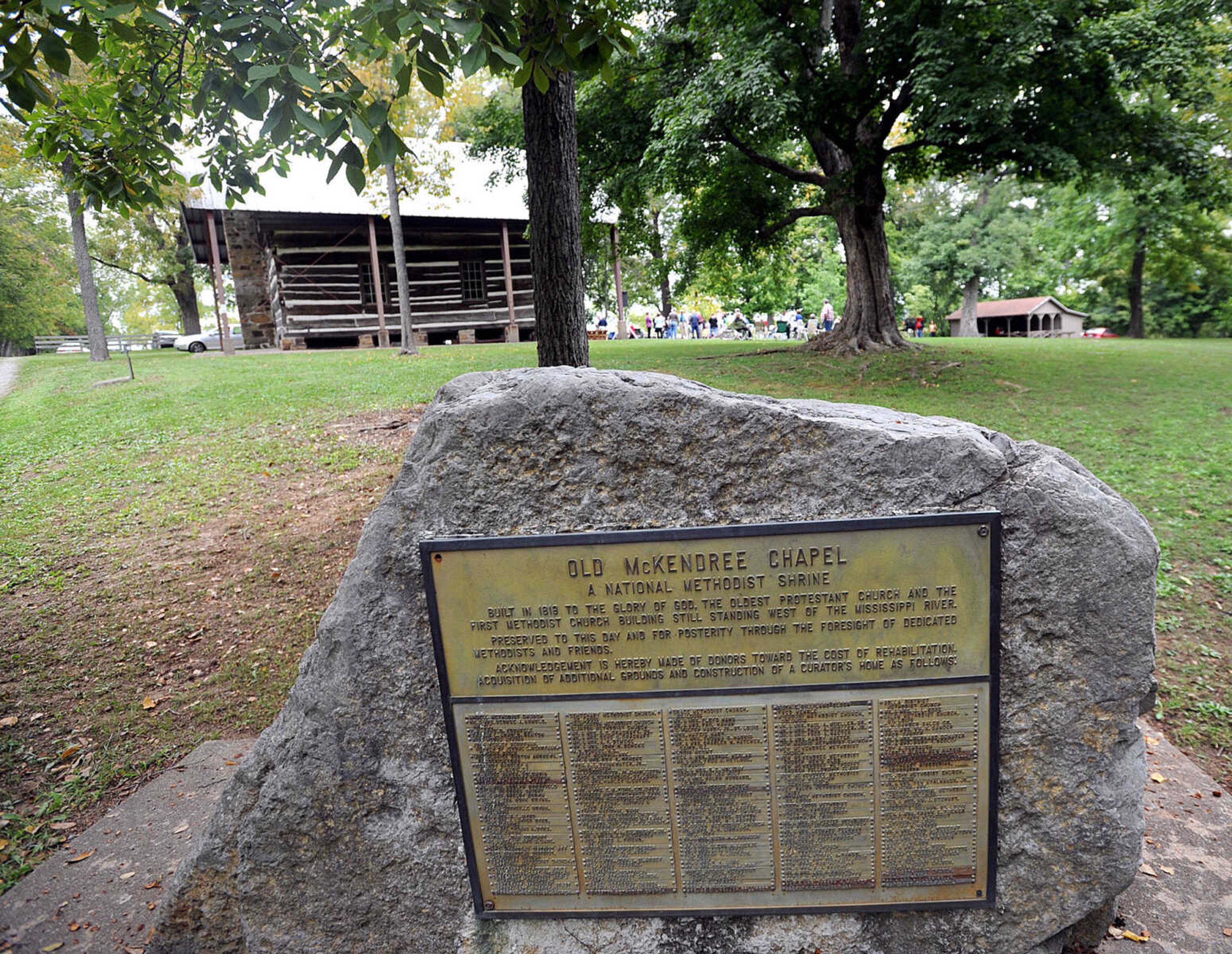 LAURA SIMON ~ lsimon@semissourian.com
The annual pilgrimage worship gathering at Old McKendree Chapel Sunday, Sept. 30, 2012 in Jackson, Mo. The chapel was built in 1819 and is known as the oldest Protestant church standing west of the Mississippi River.