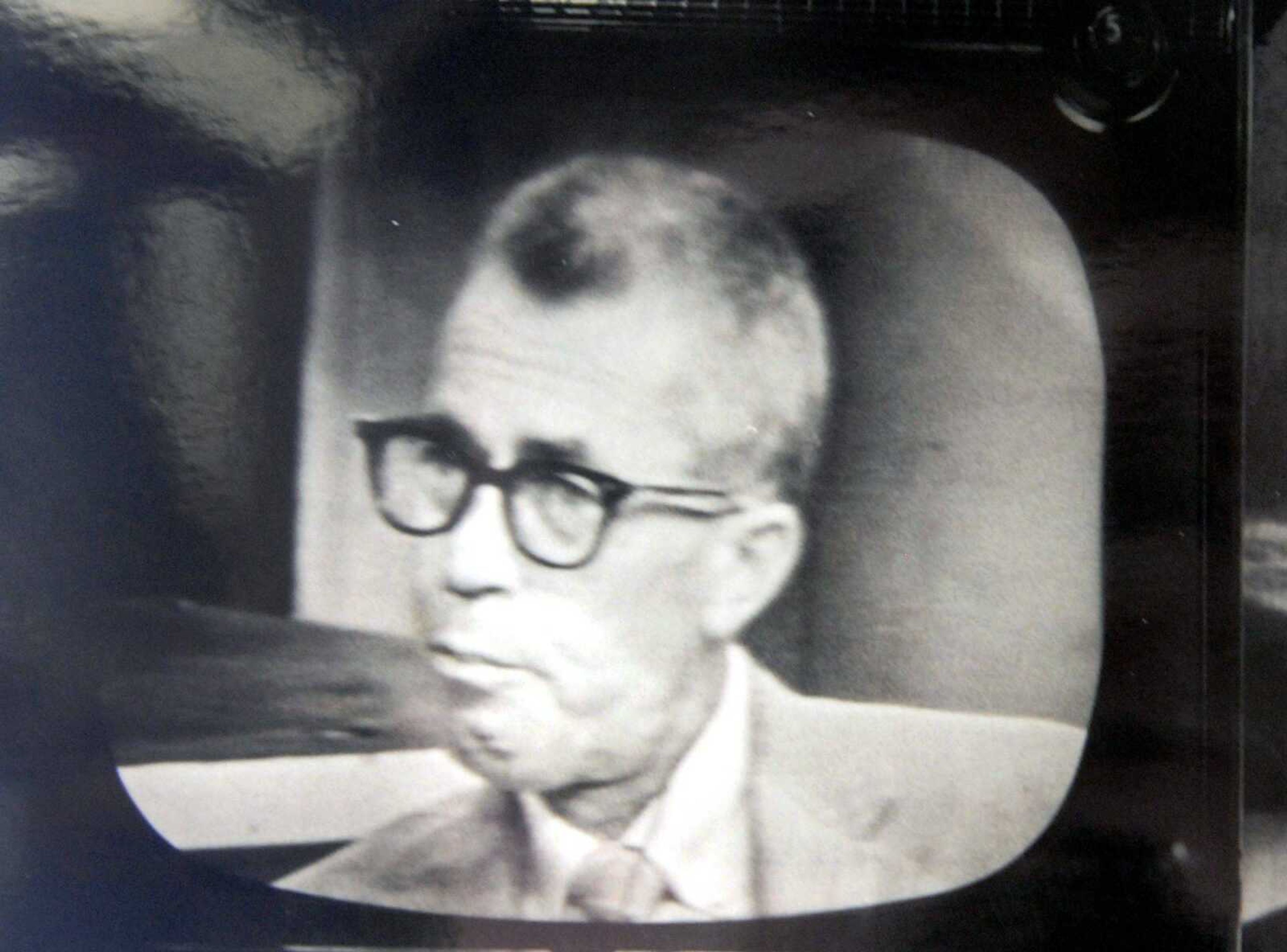 This photo shows Homer George on &#8220;The Arthur Godfrey Show&#8221; as he discussed Poison Prevention Week.