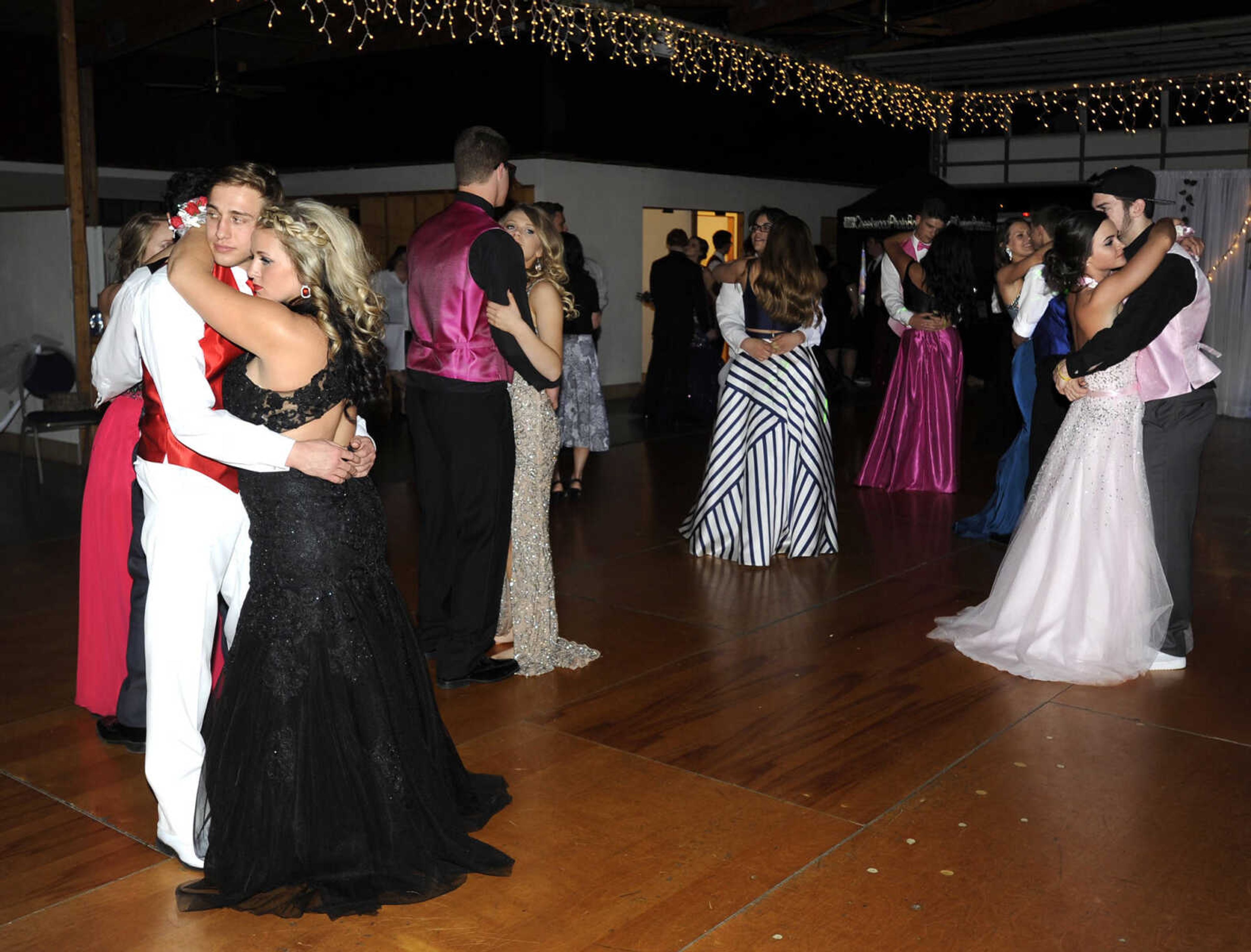 FRED LYNCH ~ flynch@semissourian.com
Scott City High School students dance at their prom Saturday, April 8, 2017 at Deerfield Lodge.