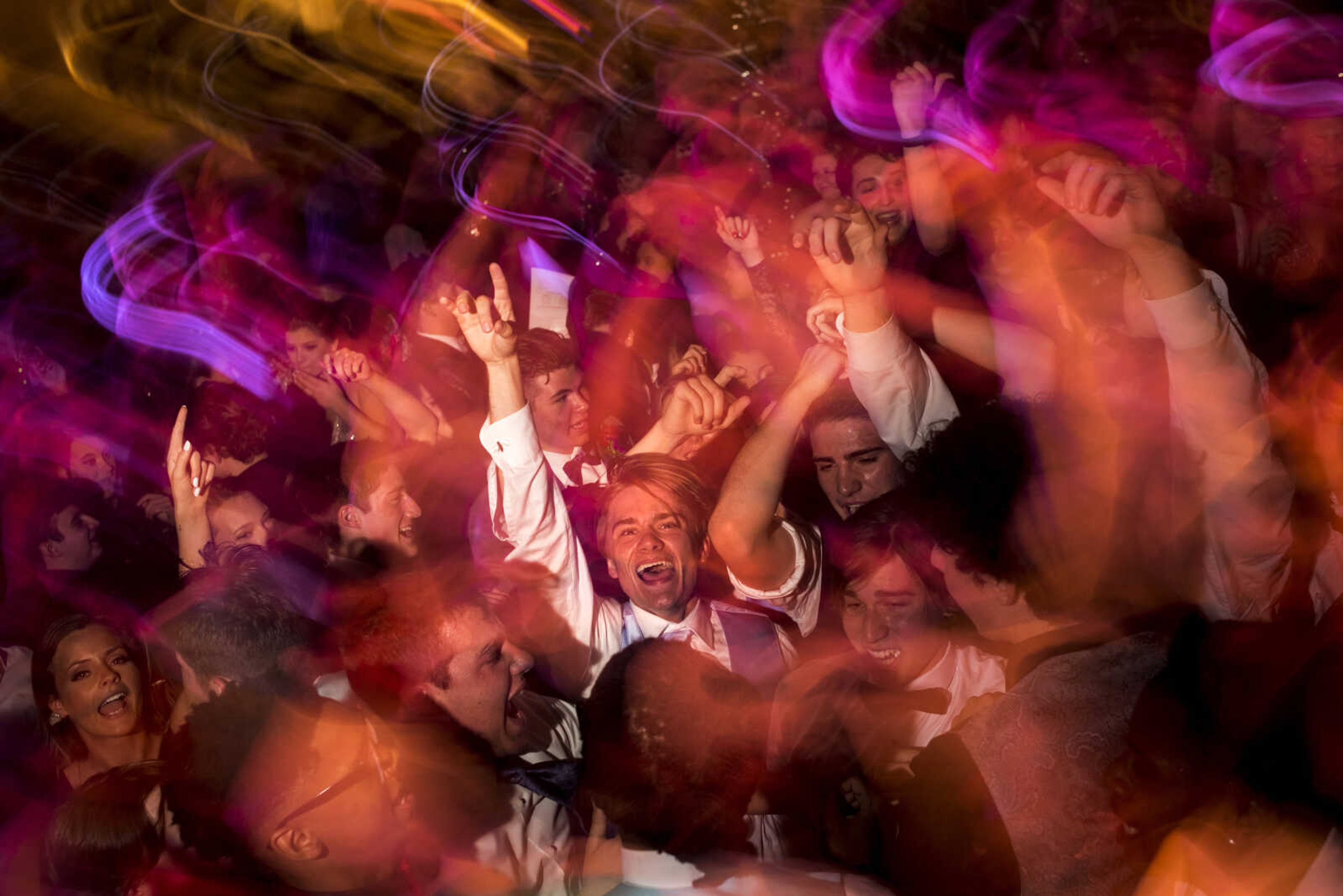 The dance floor is seen during Cape Central High School Prom Saturday, April 27, 2019, at Ray's Banquet Center in Cape Girardeau.