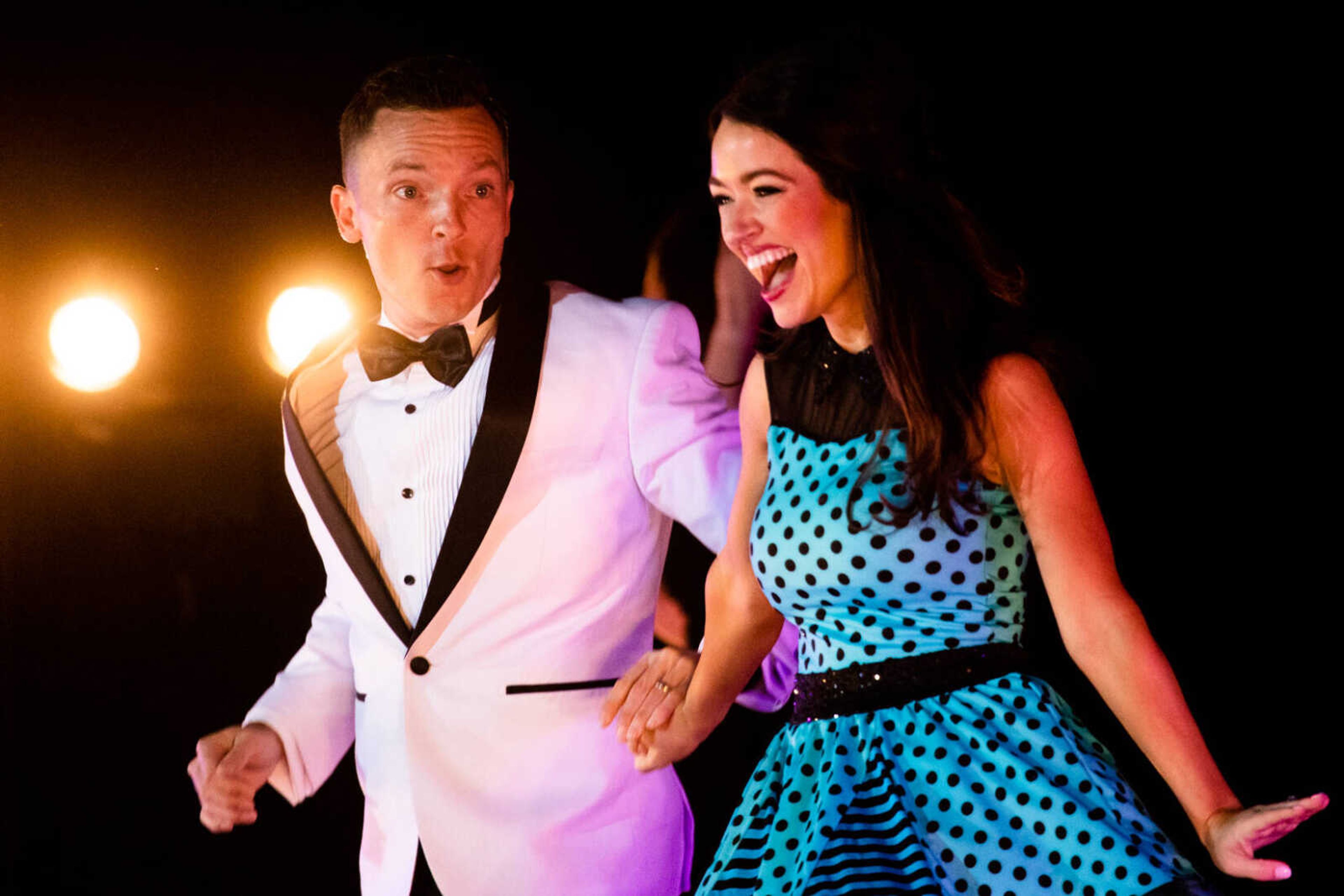 Travis and Mary Niswonger dance at the 2023 Dancing With Show Me Stars event on Saturday, July 29 at the Show Me Center.