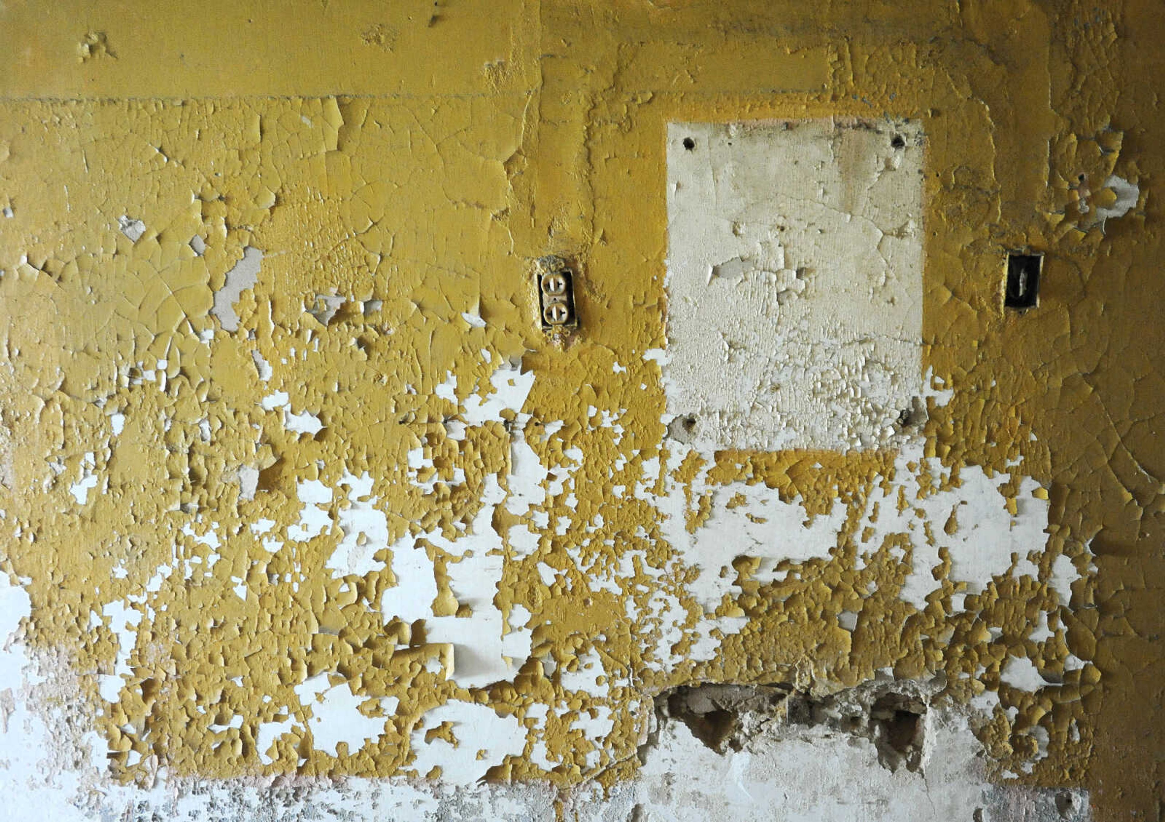 LAURA SIMON ~ lsimon@semissourian.com

Paint is peeling off the entryway walls of the historic Reynolds House as seen on Monday afternoon, May 2, 2016. The Cape Girardeau house, which stands at 623 N. Main Street, was built in 1857.