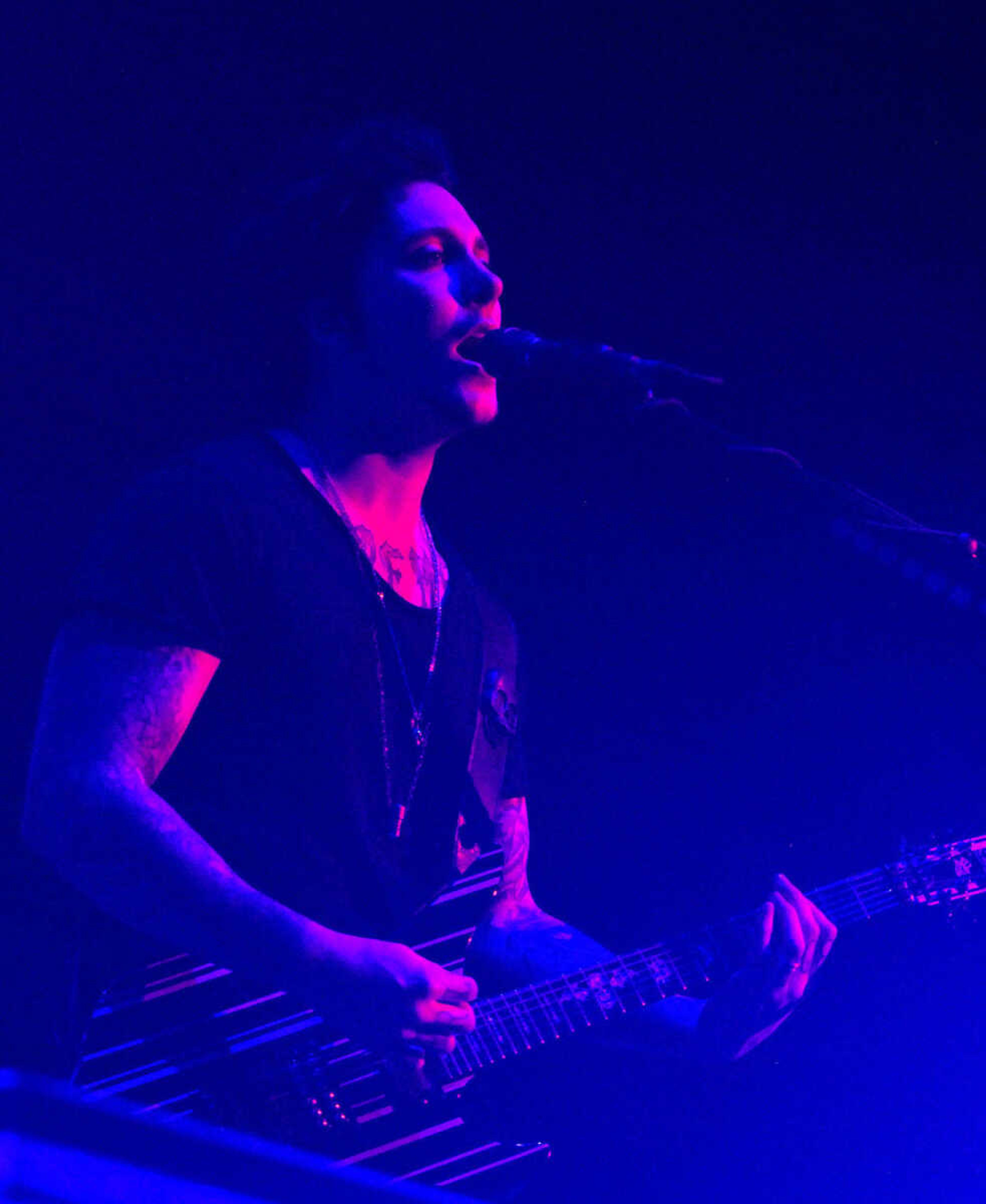 LAURA SIMON~lsimon@semissourian.com
Avenged Sevenfold performs during the "Welcome to the Family" tour at the Show Me Center Monday, April 25, 2011. Sevendust and Three Days Grace also performed during the tour Monday night.