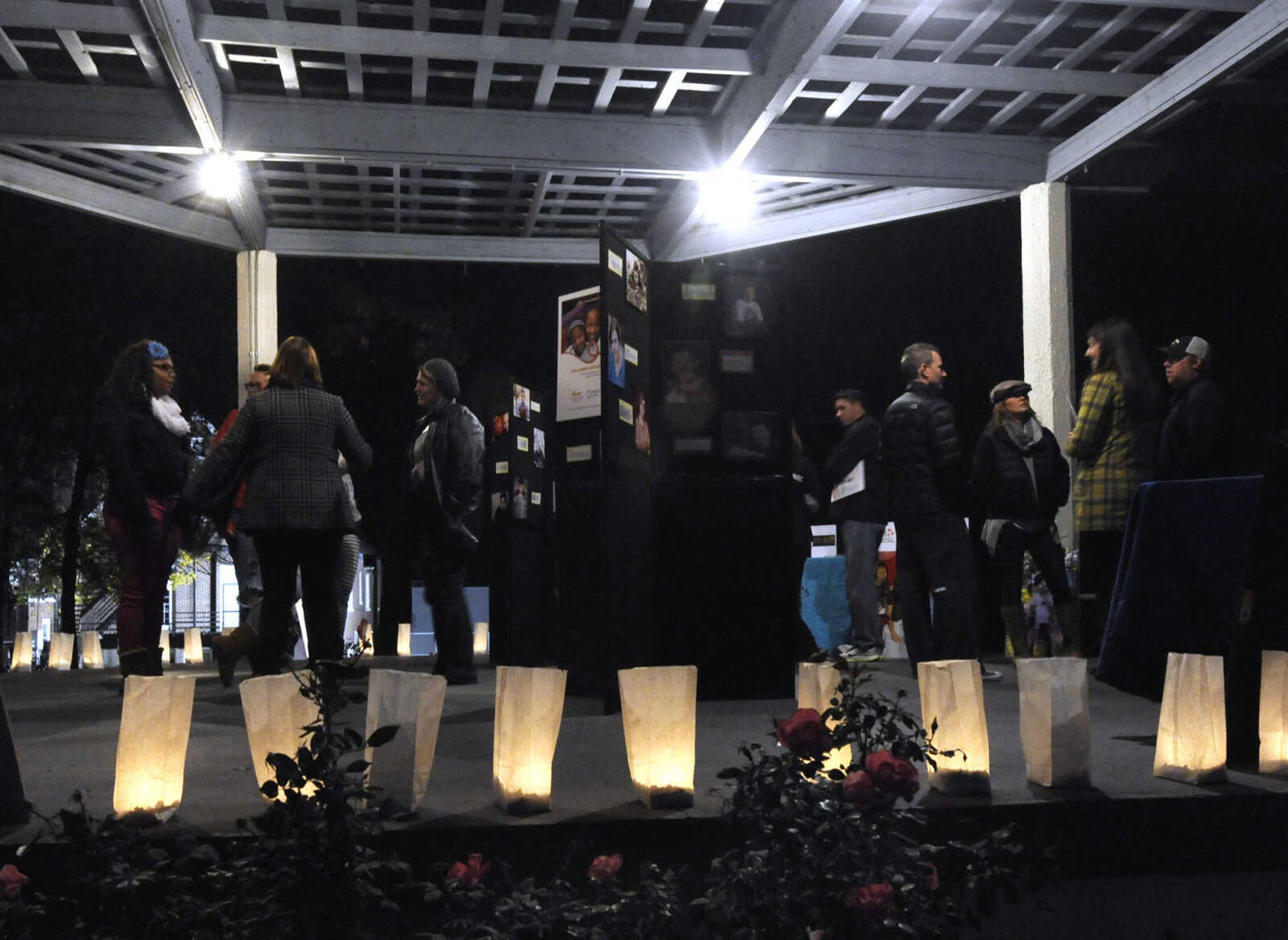 The Orphan Sunday Candlelight Vigil at Common Pleas Courthouse gazebo Sunday, Nov. 2, 2014 in Cape Girardeau.