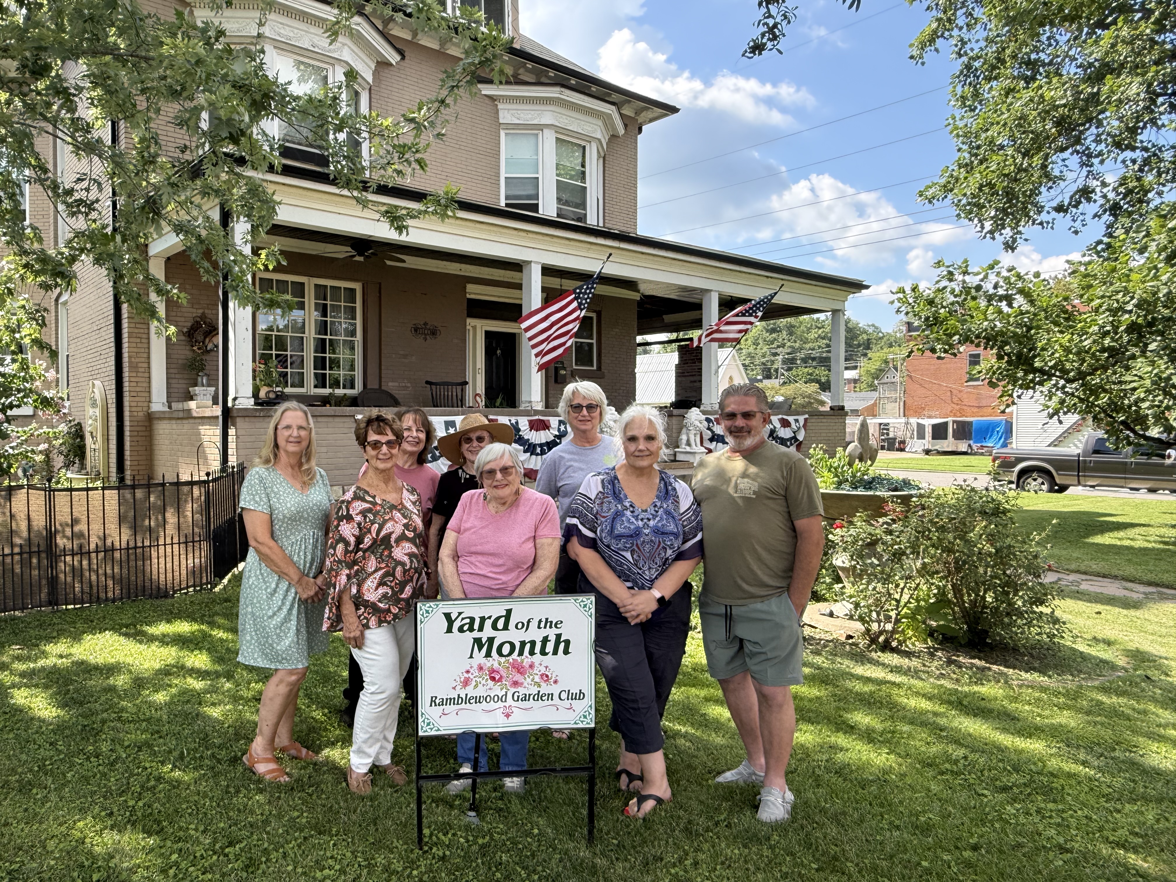 Ramblewood Garden Club awards July Yard of the Month to Craig and Cristy David