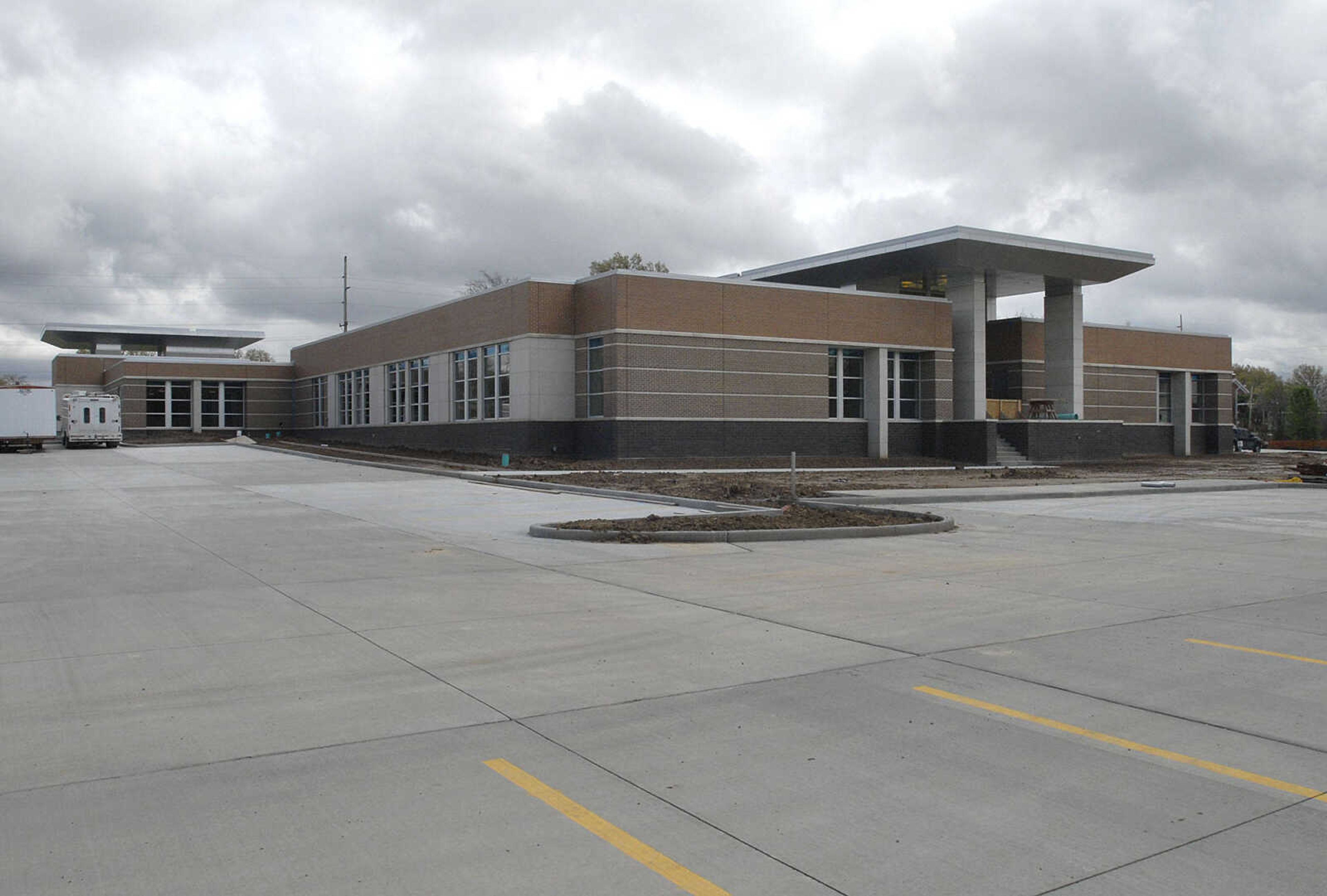 The west entrance to the new Cape Girardeau Public Library.