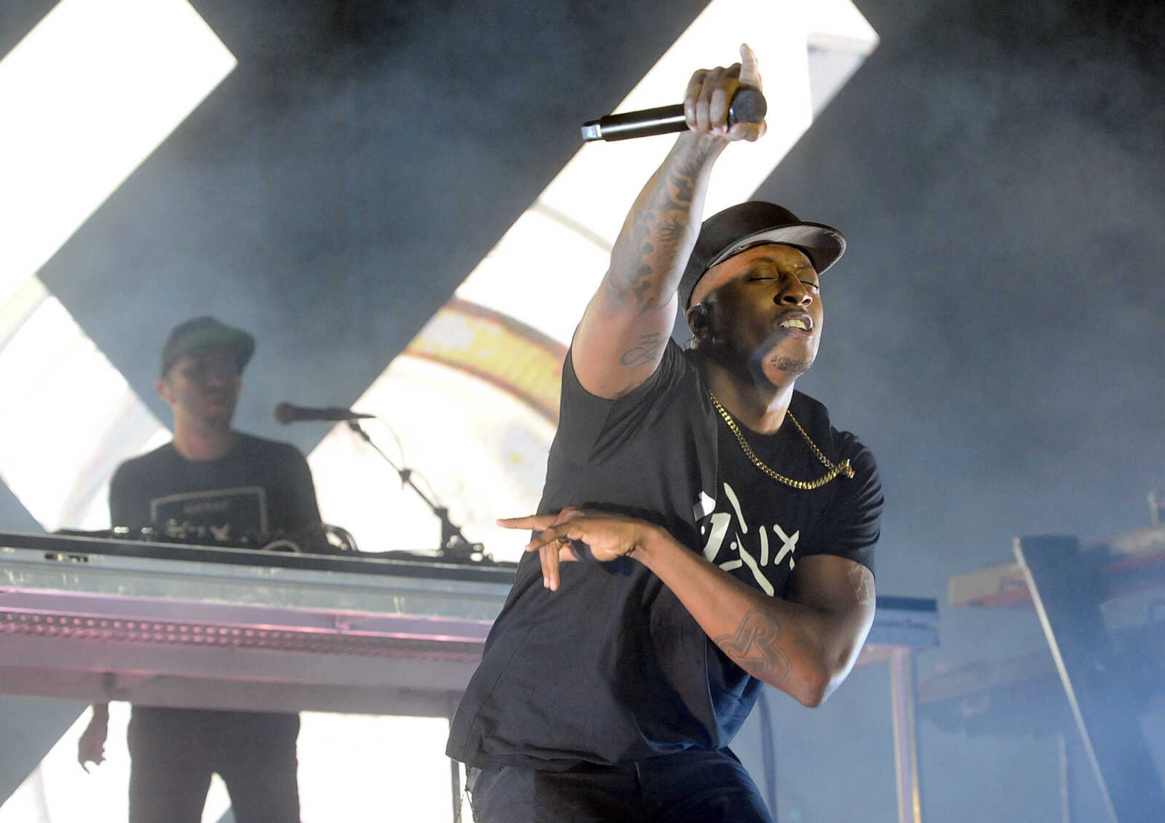 Lecrae, Christian hip-hop artist, performs at the SEMO District Fair Tuesday, Sept. 13, 2016 at Arena Park in Cape Girardeau.