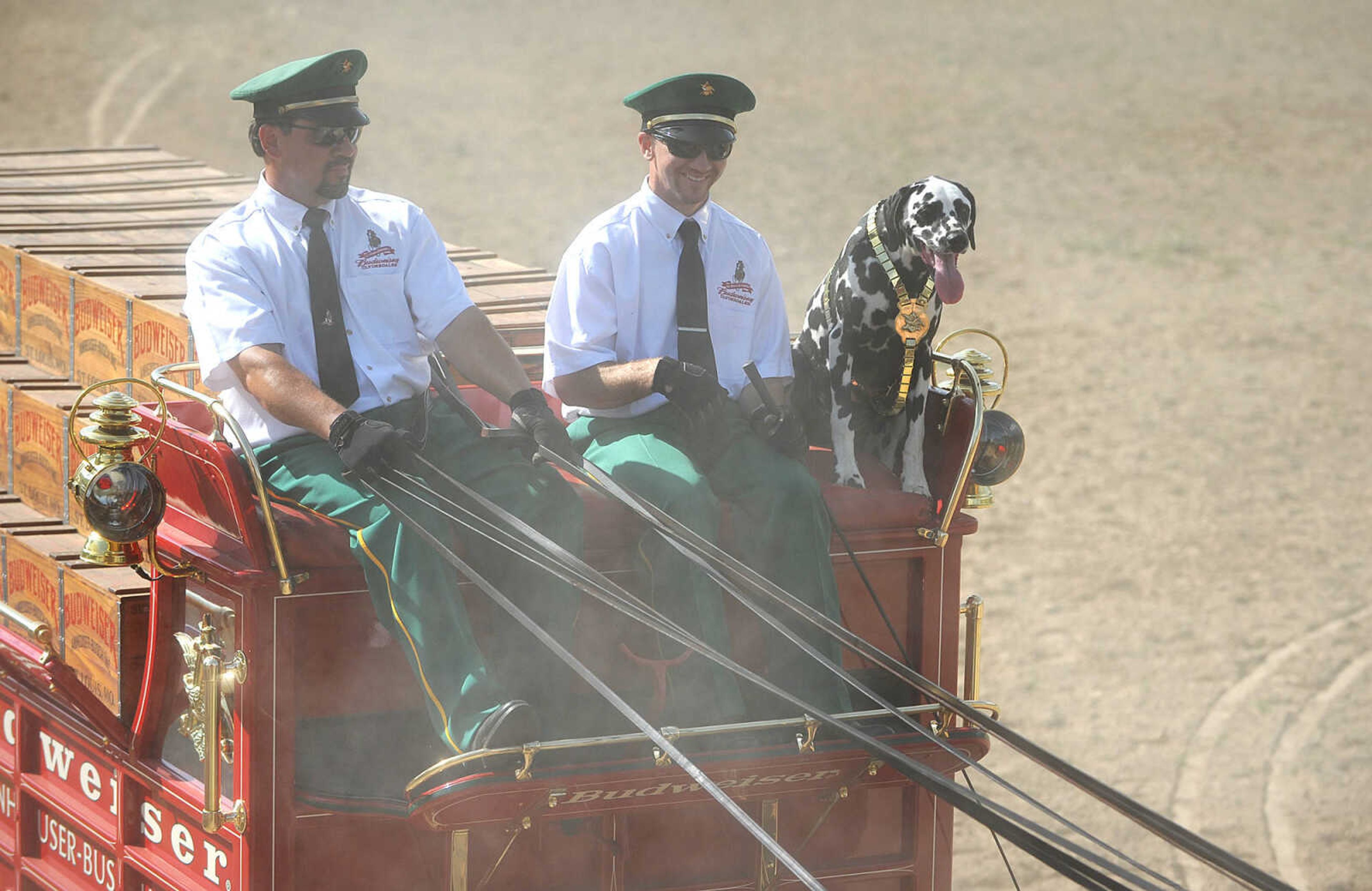 LAURA SIMON ~ lsimon@semissourian.com

The Budweiser Clydesdales make an appearance at The Hope Theraputic Horsemanship Center in Perryville, Missouri, Friday, June 20, 2014.