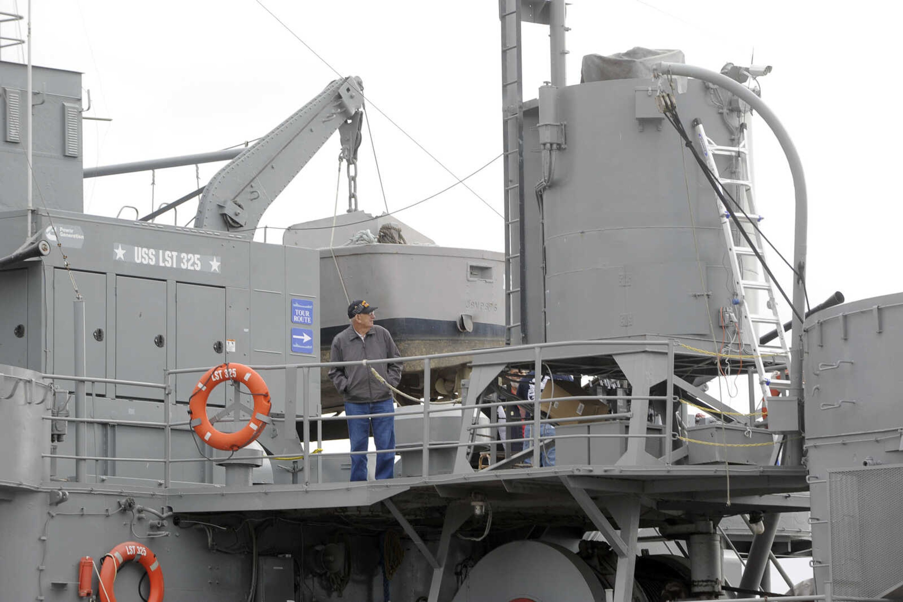 FRED LYNCH ~ flynch@semissourian.com
The USS LST 325 is docked Thursday, Sept. 29, 2016 at Riverfront Park in Cape Girardeau.