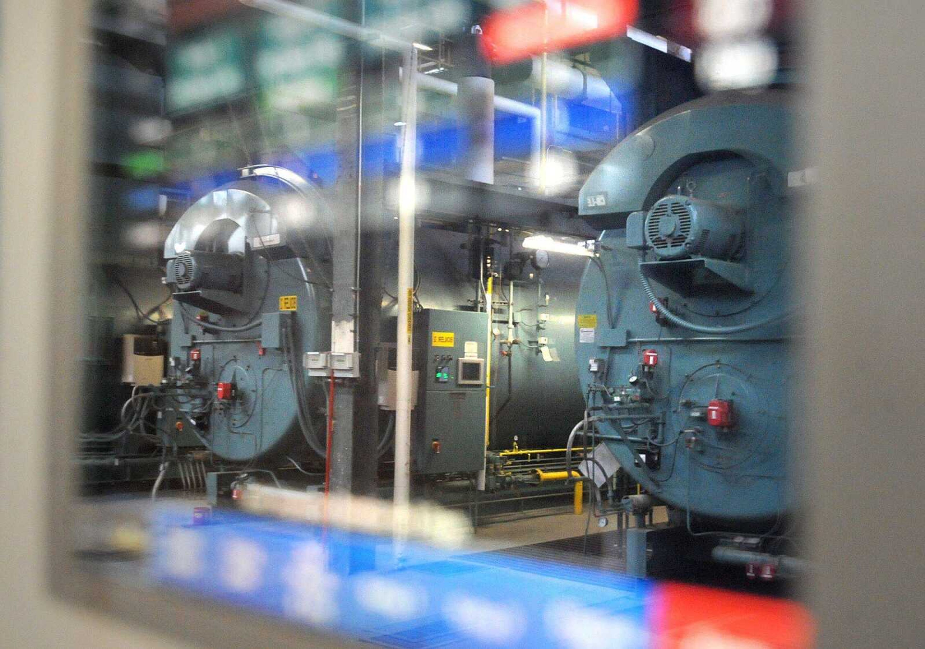 Four gas-powered boilers have replaced the old coal-powered boilers inside Southeast Missouri State University&#8217;s power plant. (Laura Simon)