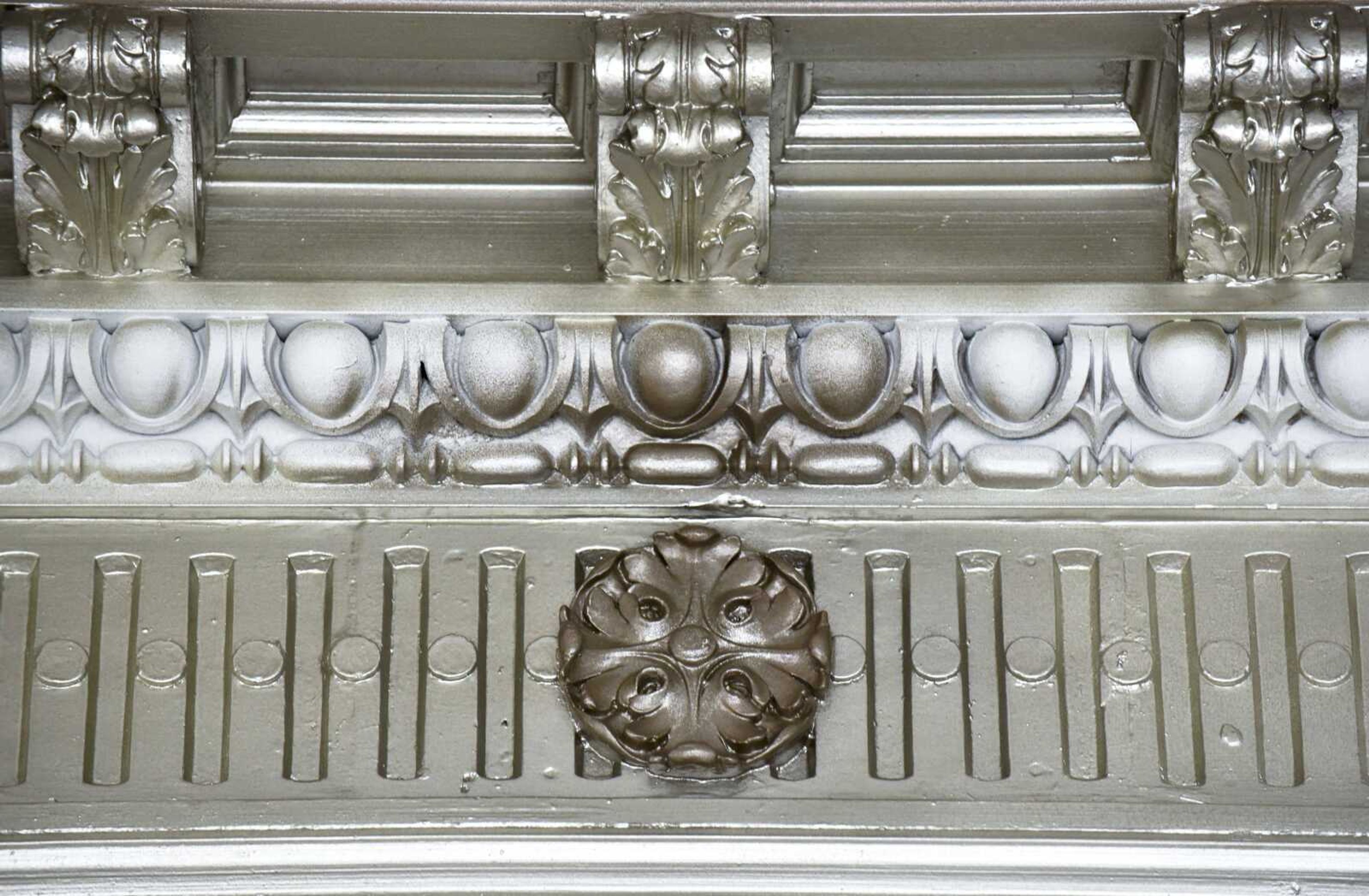 Restored ornamental designs are seen in plaster along the ceilings of the lobby in the former H-H Building on Wednesday in Cape Girardeau.