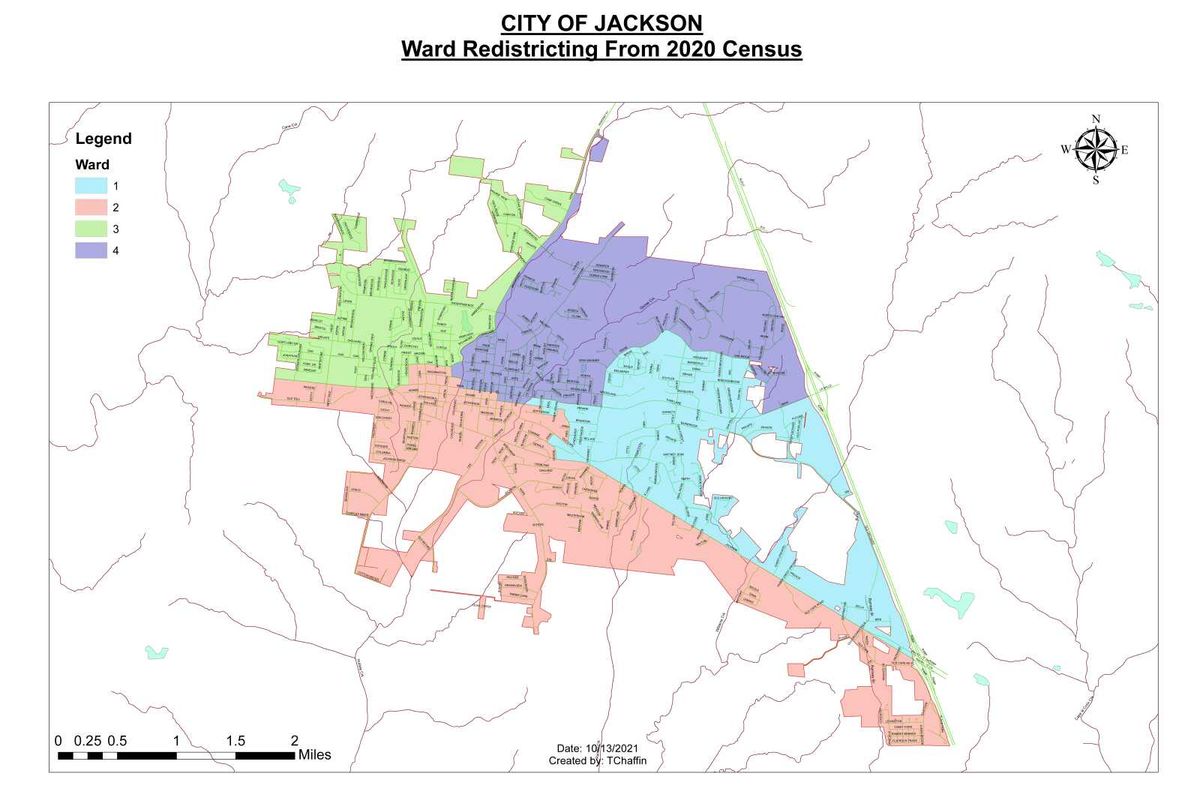 Jackson Reed Map City of Jackson gives final blessing to new ward map