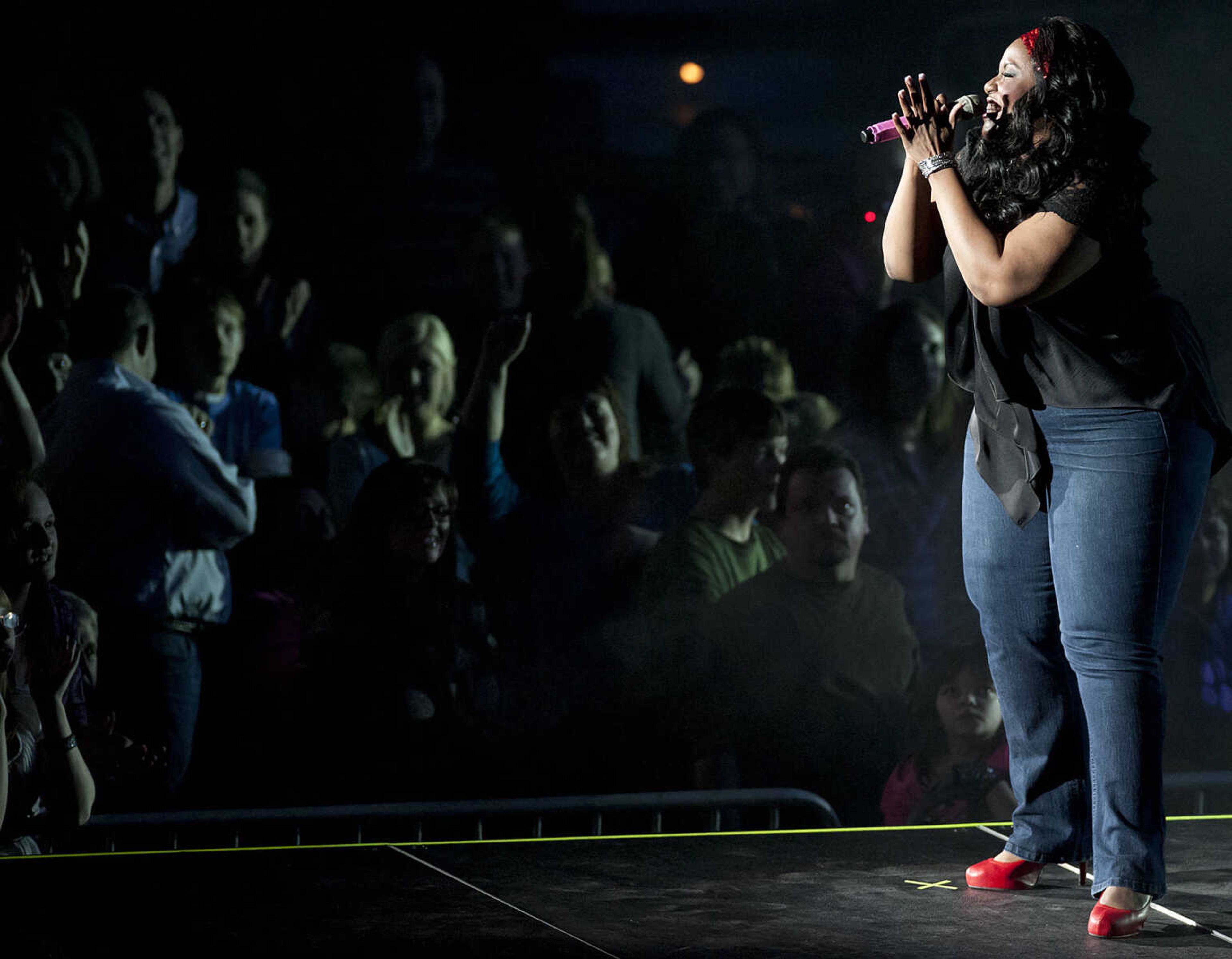 Mandisa performs as part of the Hits Deep Tour Friday, Dec. 13, at the Show Me Center in Cape Girardeau. The Christian singer, whose given name is Mandisa Hundley, was a contestant on the fifth season of ŇAmerican Idol,Ó in 2006.