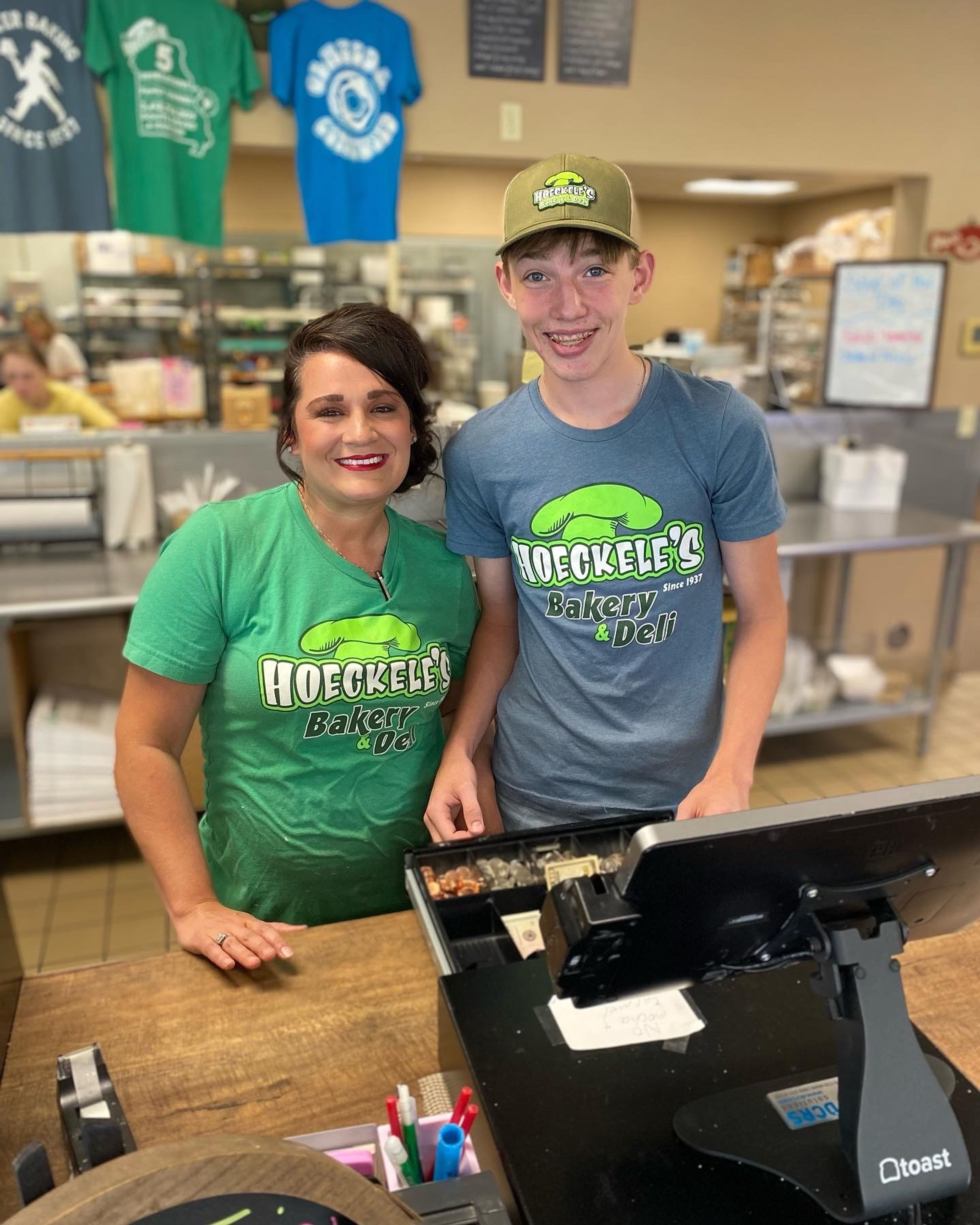 Leslie Esselman and her son Hunter are part of the fourth and fifth generation of the same family running Hoeckele Bakery and Deli in Perryville. Esselman will take over as head decorator. 