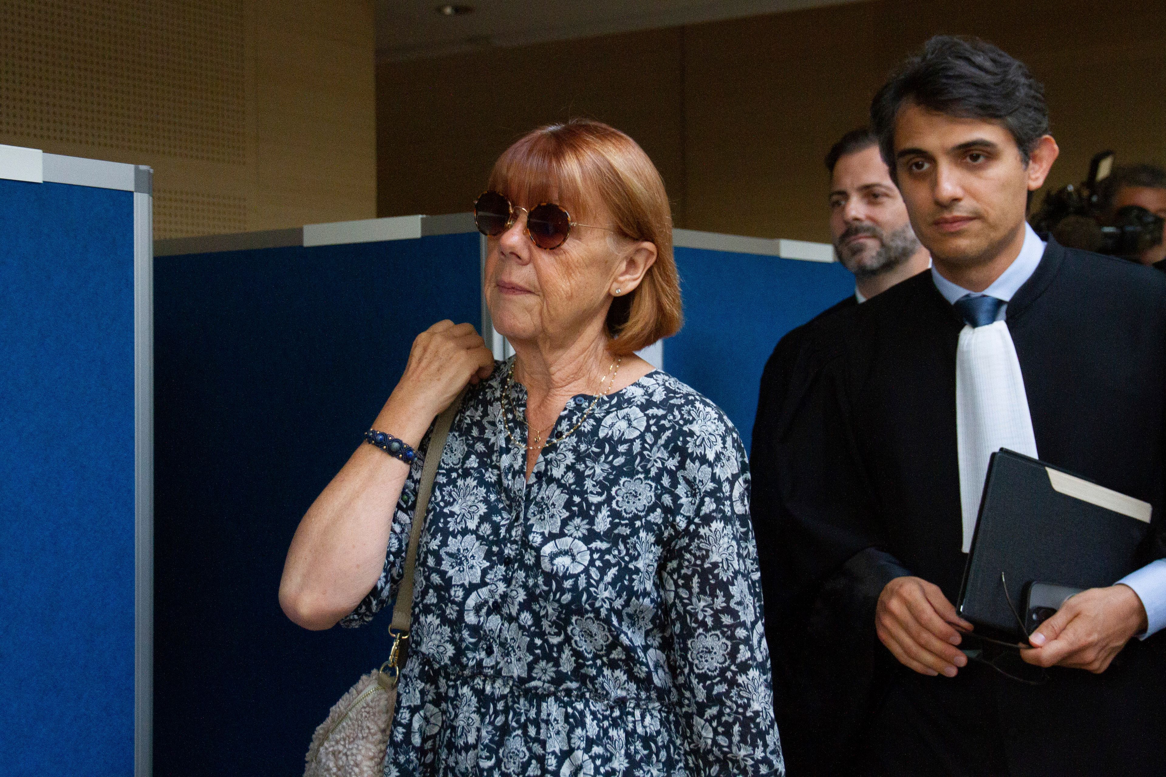 Gisele Pelicot arrives at the Avignon court house, in Avignon, southern France, Tuesday, Sept. 17, 2024. Her ex-husband admitted in court that for nearly a decade, he repeatedly drugged his unwitting wife and invited dozens of men to rape her while she lay unconscious. (AP Photo/Diane Jantet)