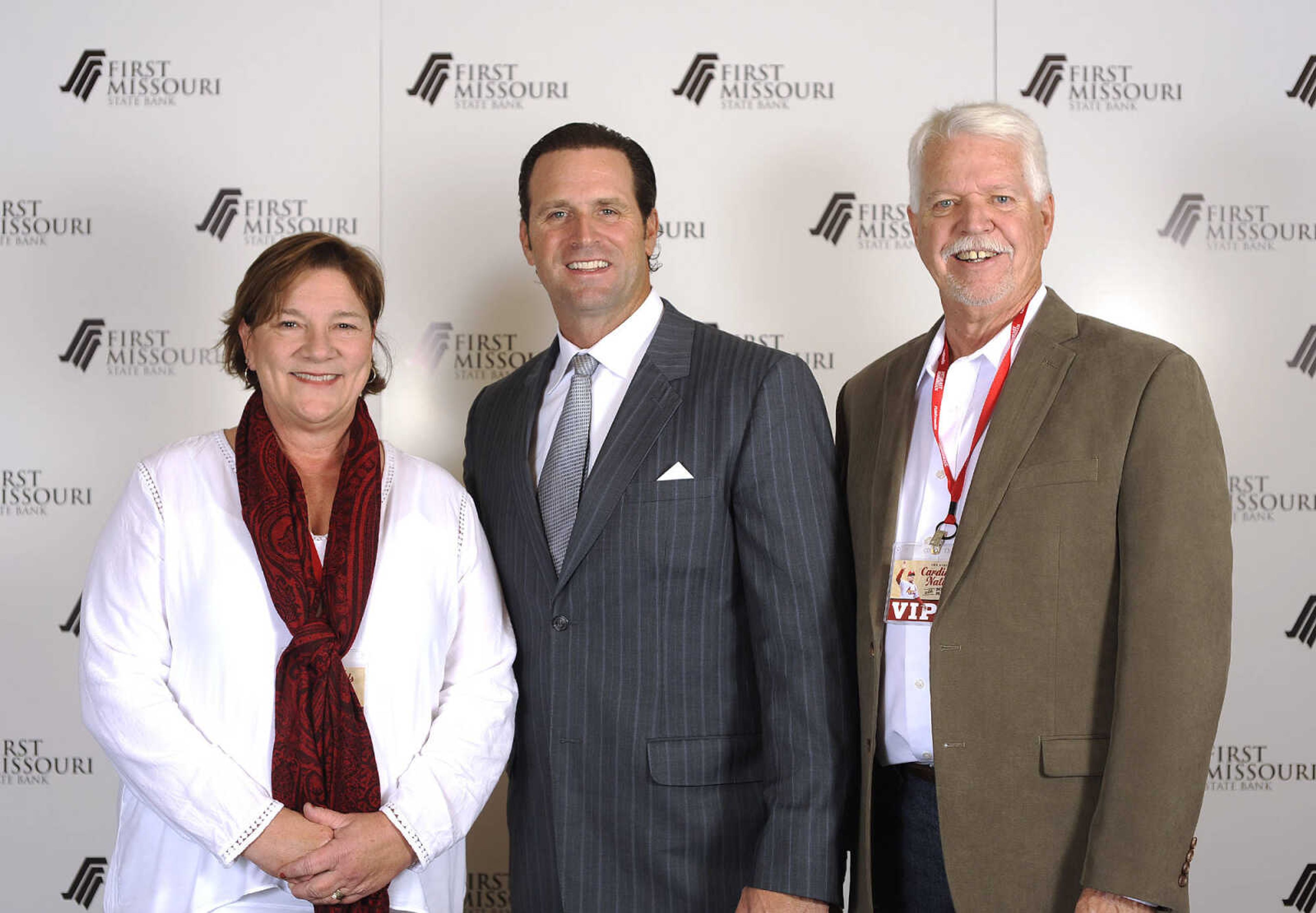 LAURA SIMON ~ lsimon@semissourian.com

Mike Matheny, manager of the St. Louis Cardinals, poses with fans during a VIP reception, Wednesday, Dec. 2, 2015, at Southeast Missouri State University's River Campus. "The State of Cardinals Nation" was presented by First Missouri State Bank.