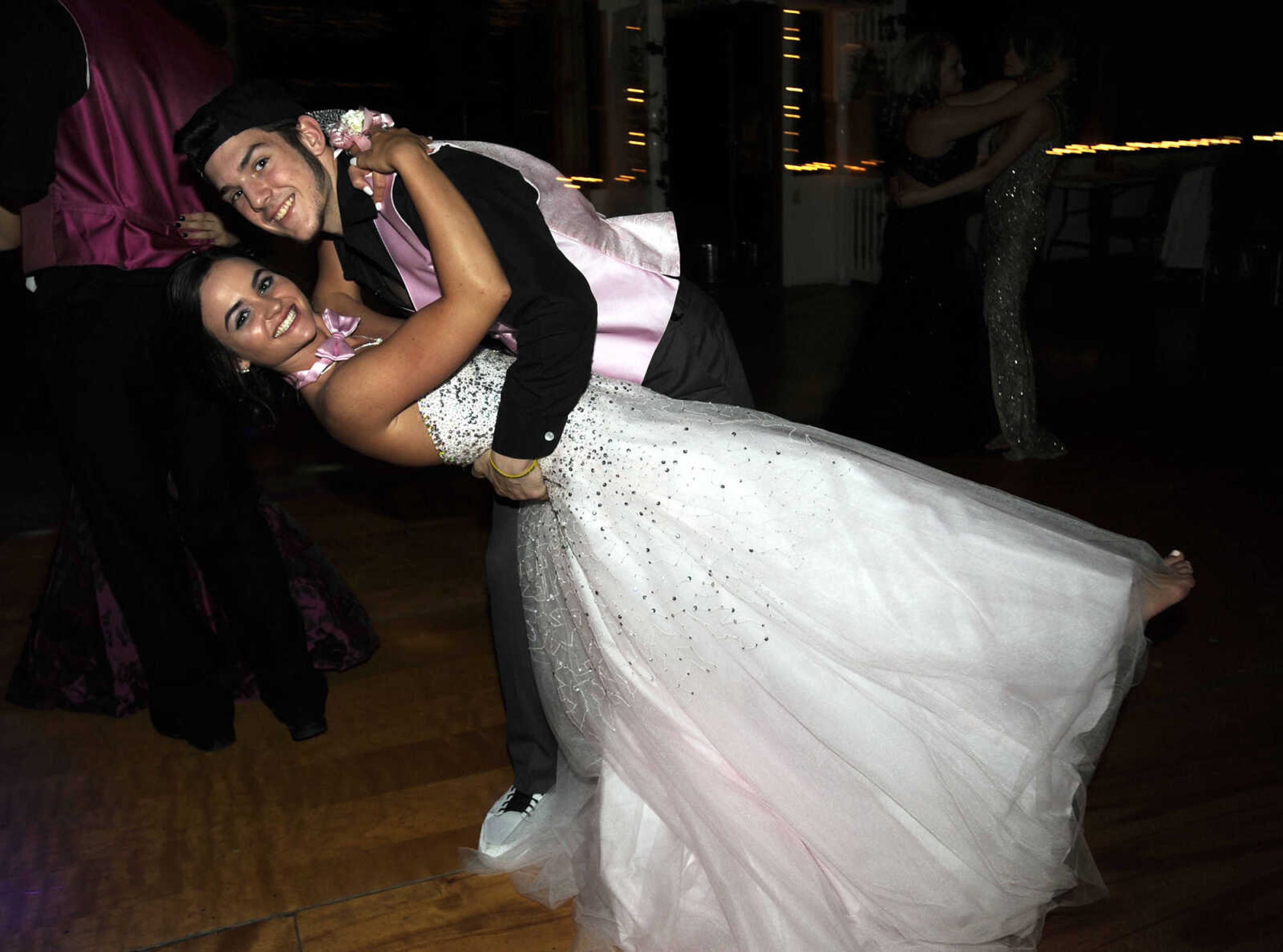 FRED LYNCH ~ flynch@semissourian.com
Scott City High School students dance at their prom Saturday, April 8, 2017 at Deerfield Lodge.