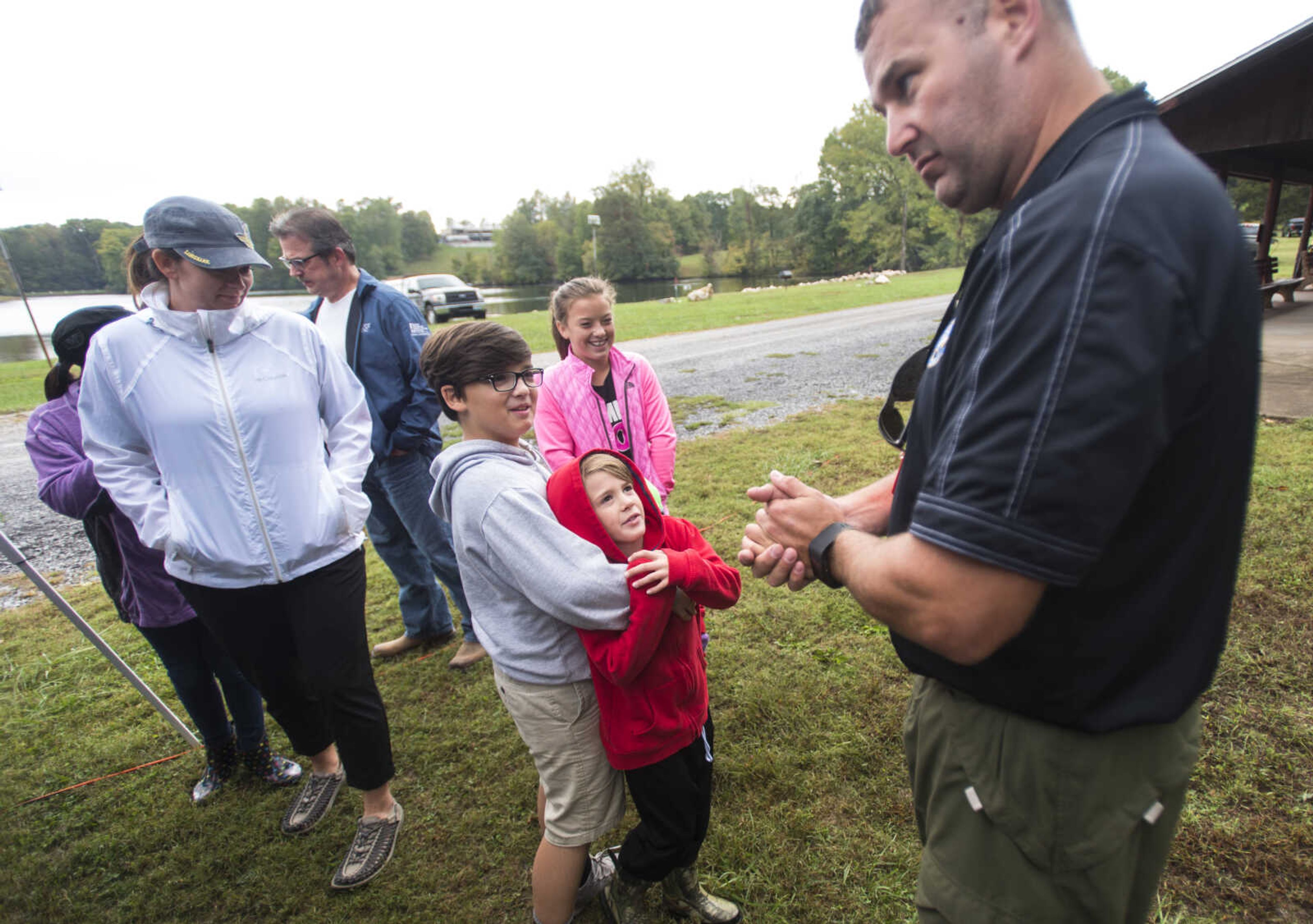 during the inaugural Fishing Rodeo held Oct. 15, 2017 at Elks Lake in Cape Girardeau.