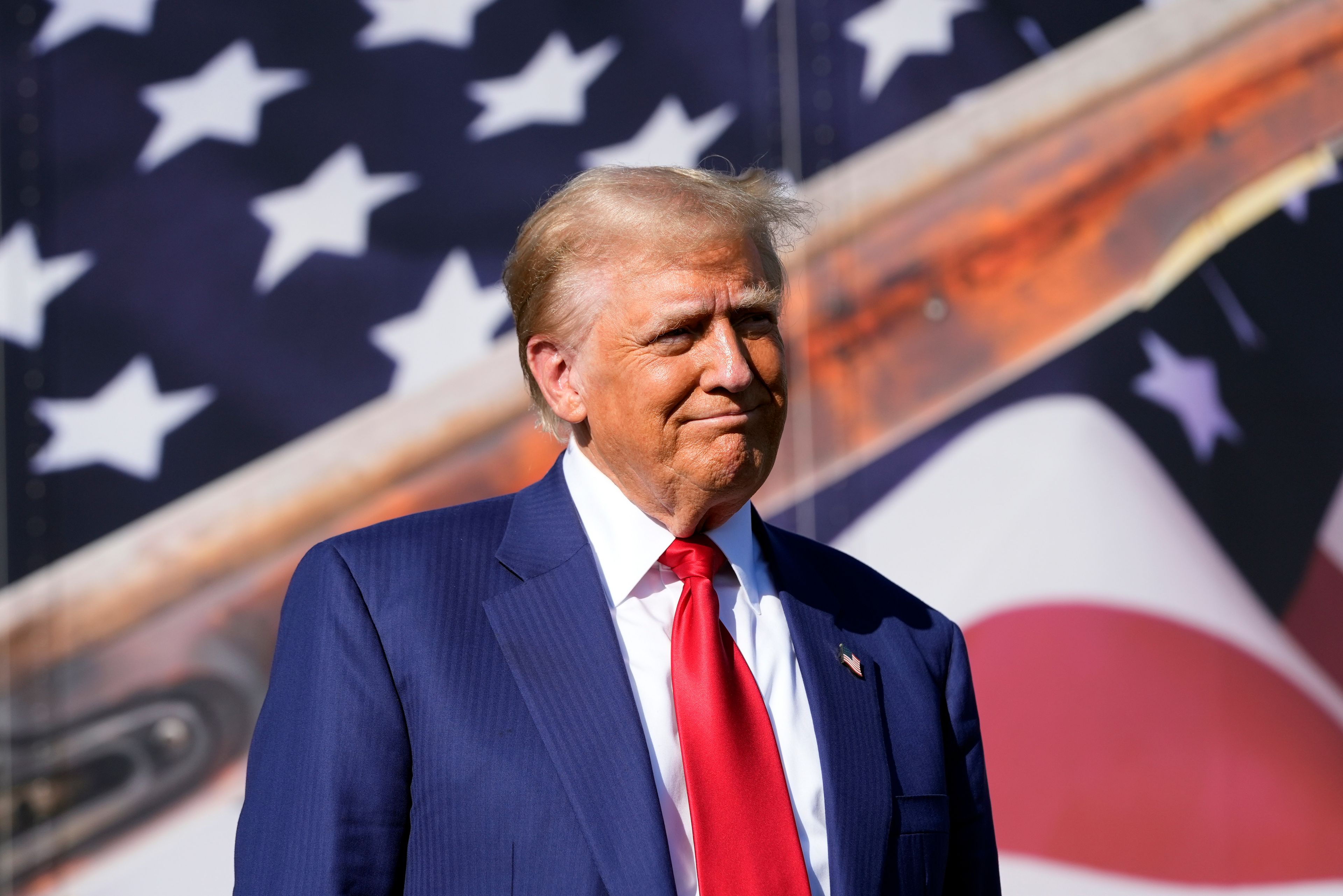 Republican presidential nominee former President Donald Trump speaks to an overflow crowd after a faith town hall at Christ Chapel Zebulon, Wednesday, Oct. 23, 2024, in Zebulon, Ga. (AP Photo/Alex Brandon)