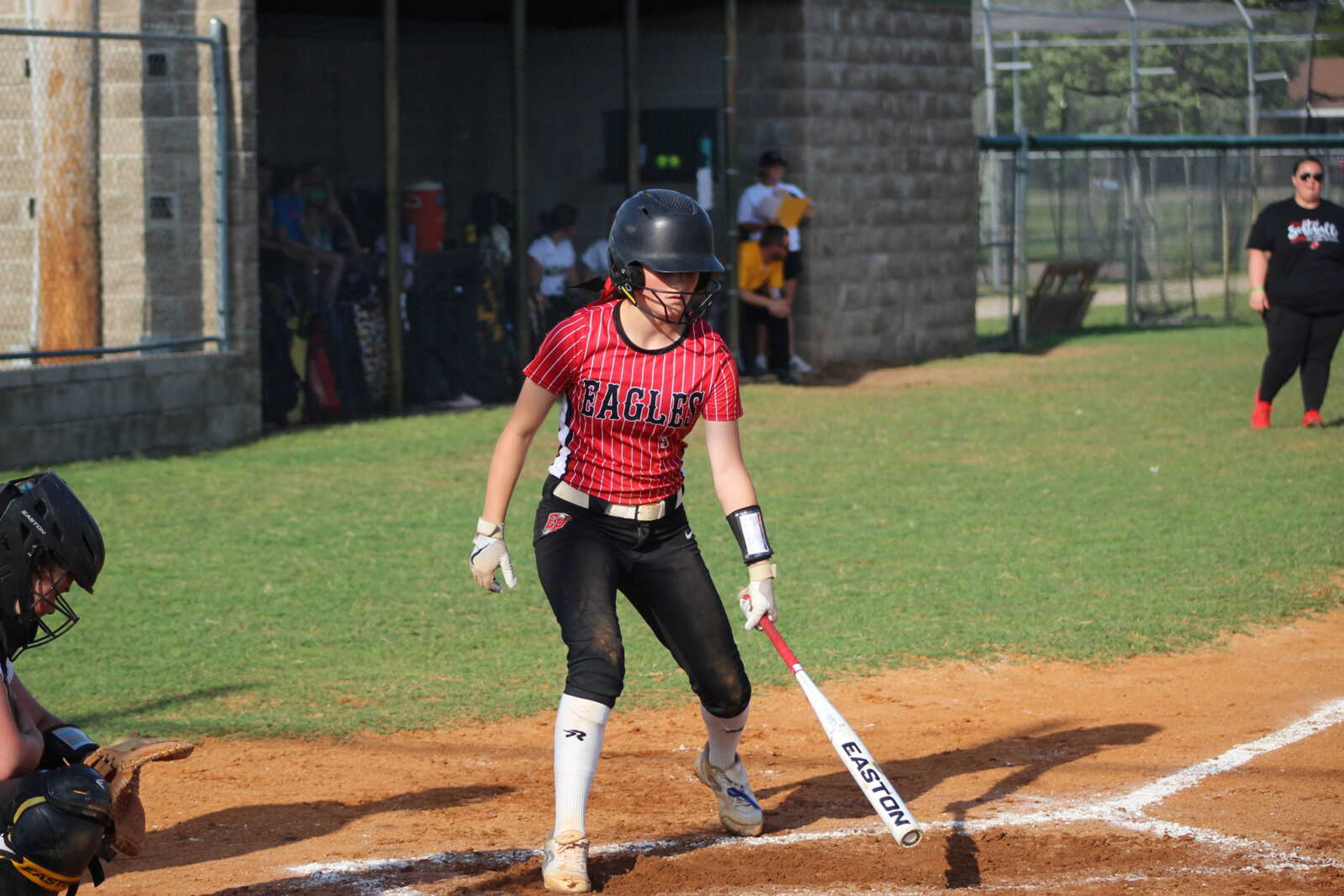 East Prairie's harper Marshall at the plate Tuesday at the C2D1 Tournament championship game against the Kennett Lady Indians at Malden.