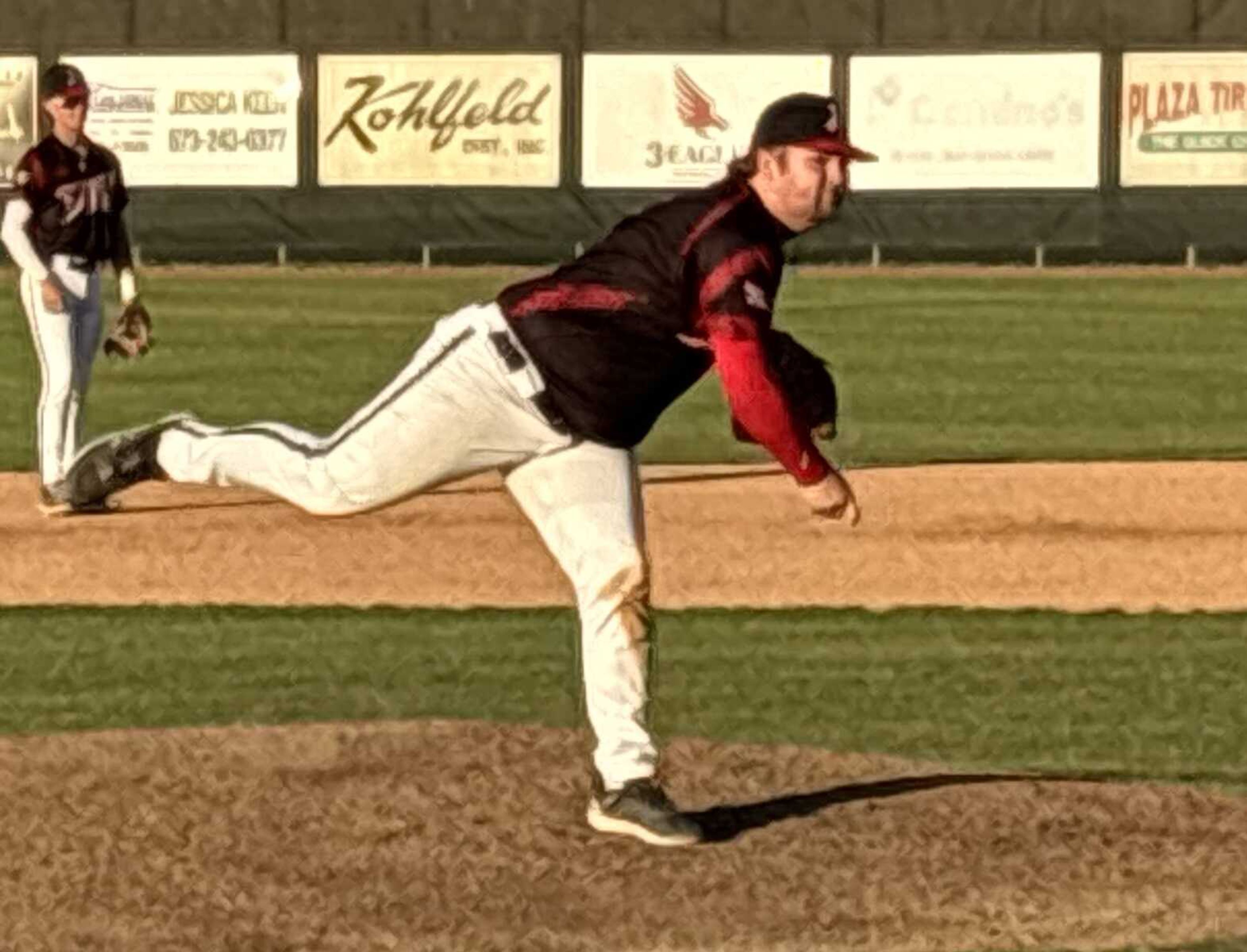 Jackson's Lance Wilson throws a pitch during the June 13. game between Tribe and the Southern Missouri Revelers.