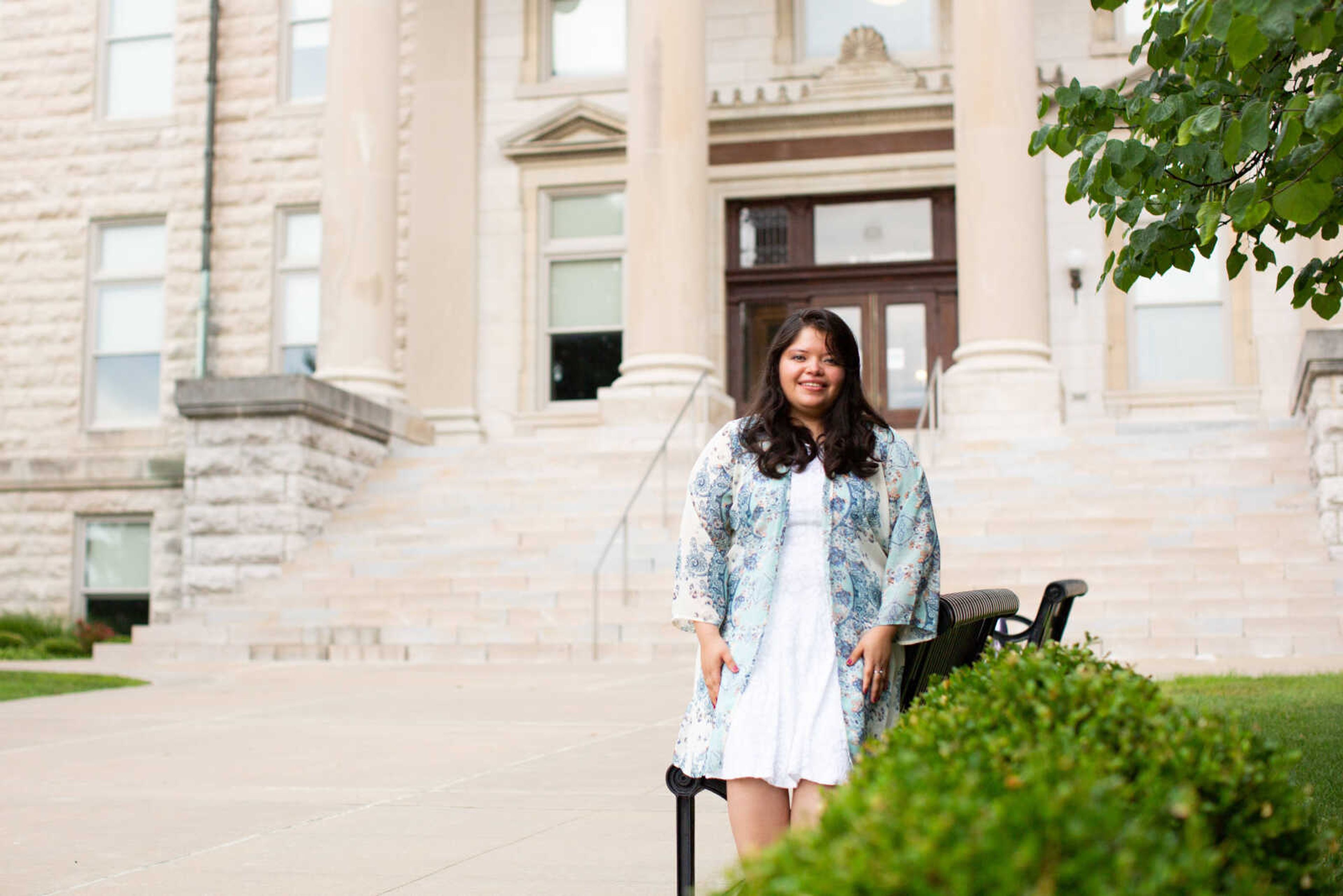 Dulce Maldonado Muñoz, a multicultural recruitment counselor at Southeast Missouri State University, stands for a photo.