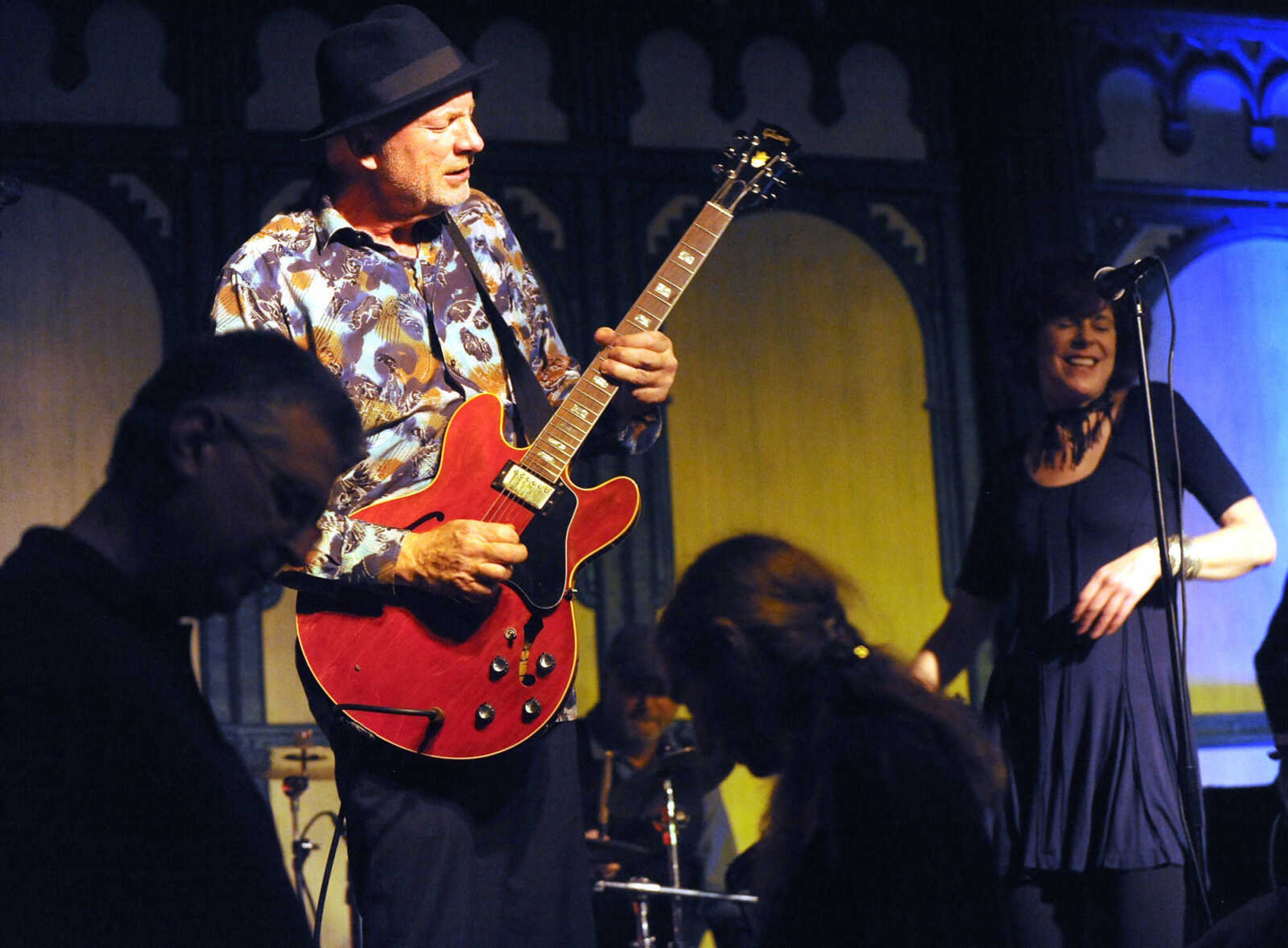 FRED LYNCH ~ flynch@semissourian.com
Doug McDonough and Laura Green of the Green McDonough Band perform Saturday, March 11, 2017 during the sixth annual Cross Rivers Roots & Blues Festival at the River City Yacht Club in downtown Cape Girardeau.