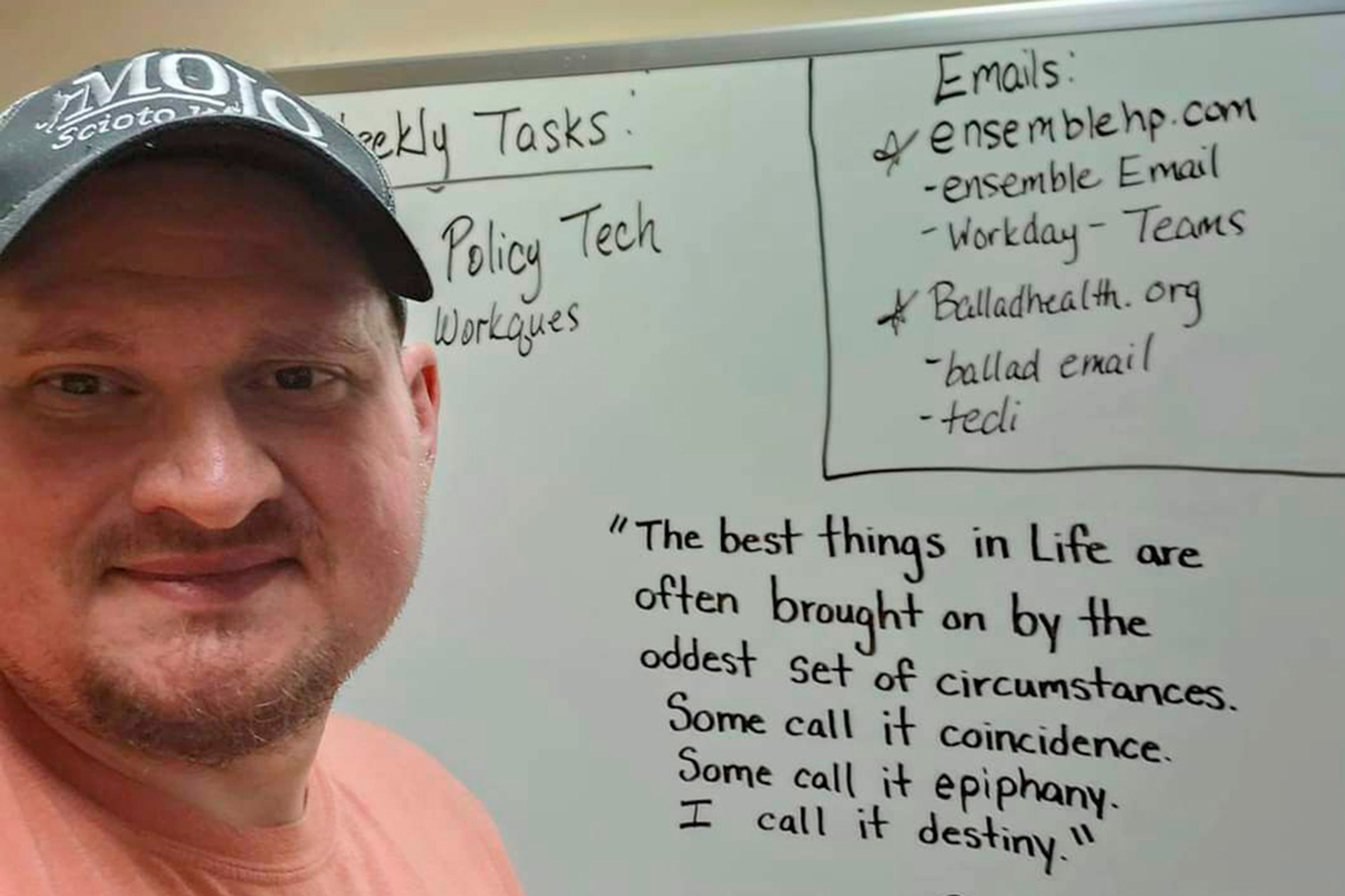 This undated photo shows Boone McCrary, of Greeneville, Tenn., who died after his boat capsized while he was trying to rescue a man trapped in the river during Hurricane Helene. (Laura Harville via AP)