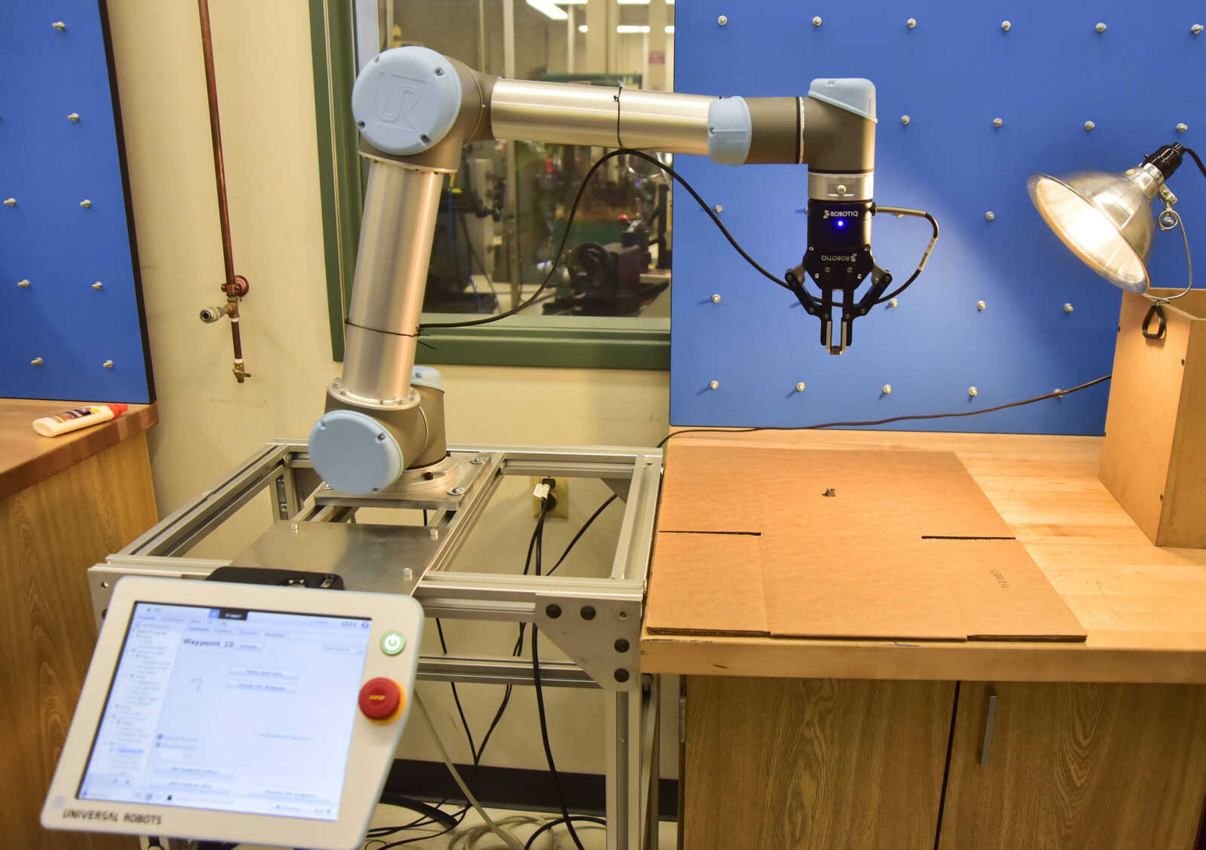 A companion robotic arm is used in the Advanced Manufacturing Lab on Thursday at the Polytech building at Southeast Missouri in Cape Girardeau.