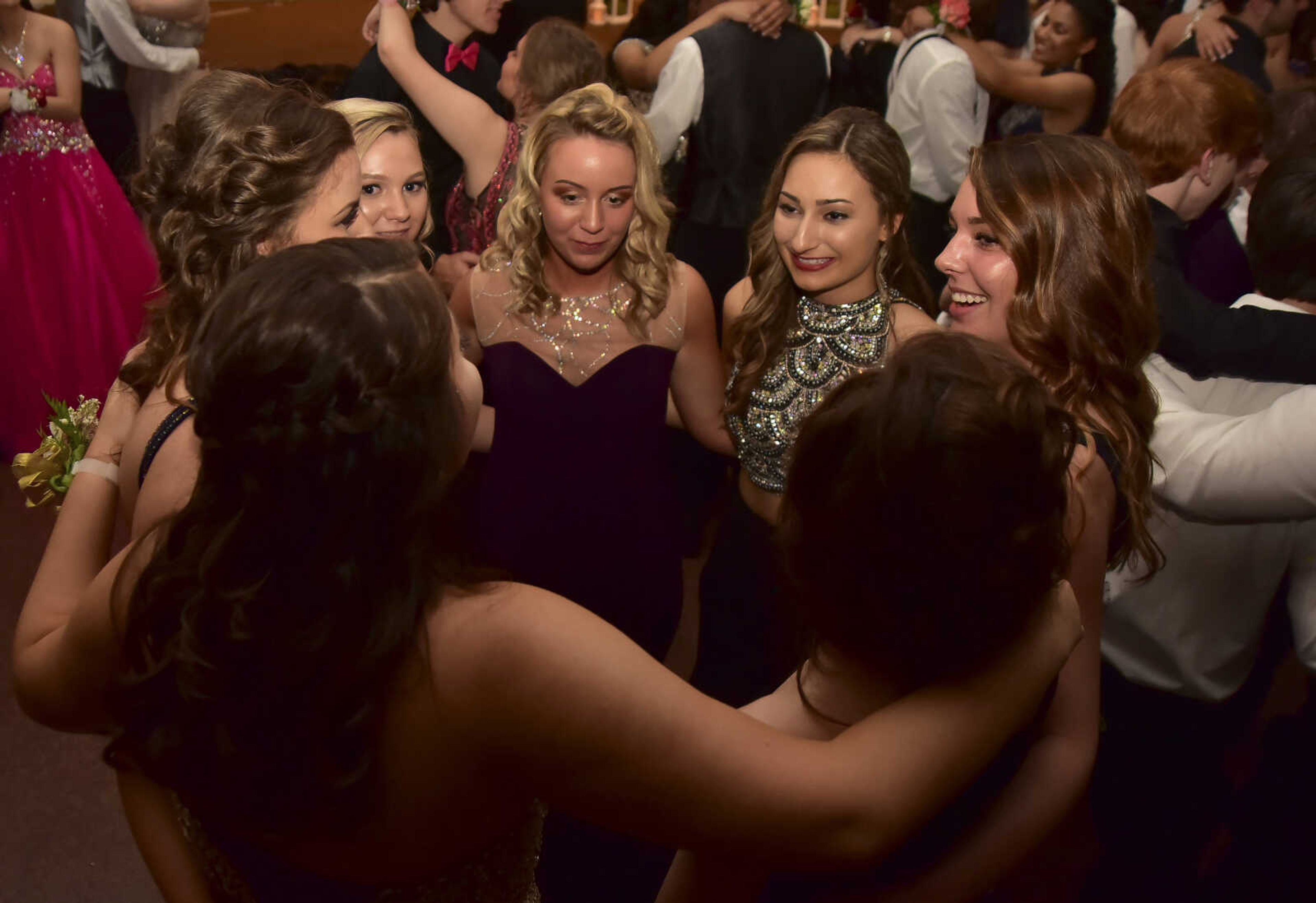 Cape Central students dance during the Cape Girardeau Central prom Saturday, April 29, 2017 at Ray's Plaza Conference Center in Cape Girardeau.