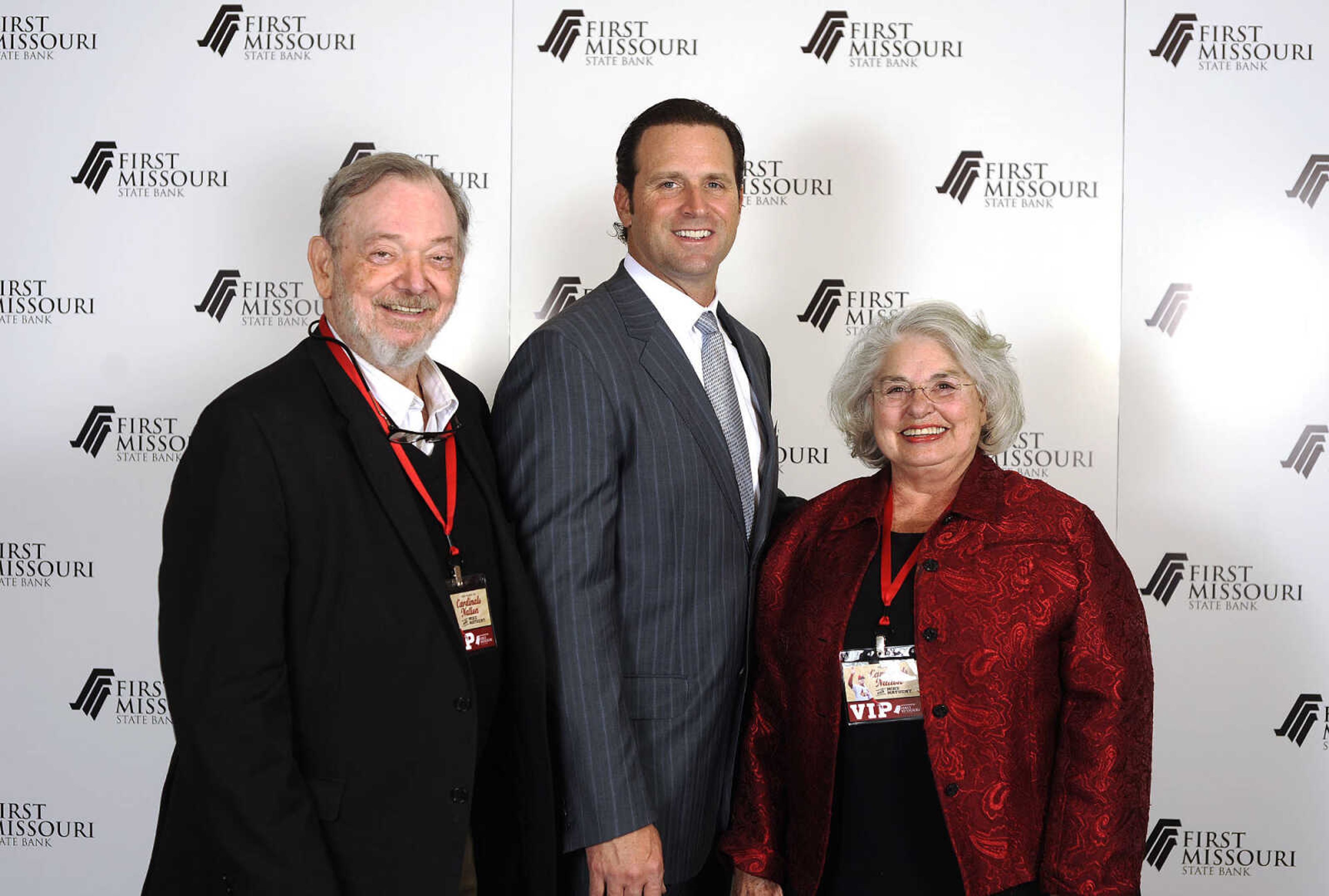 LAURA SIMON ~ lsimon@semissourian.com

Mike Matheny, manager of the St. Louis Cardinals, poses with fans during a VIP reception, Wednesday, Dec. 2, 2015, at Southeast Missouri State University's River Campus. "The State of Cardinals Nation" was presented by First Missouri State Bank.