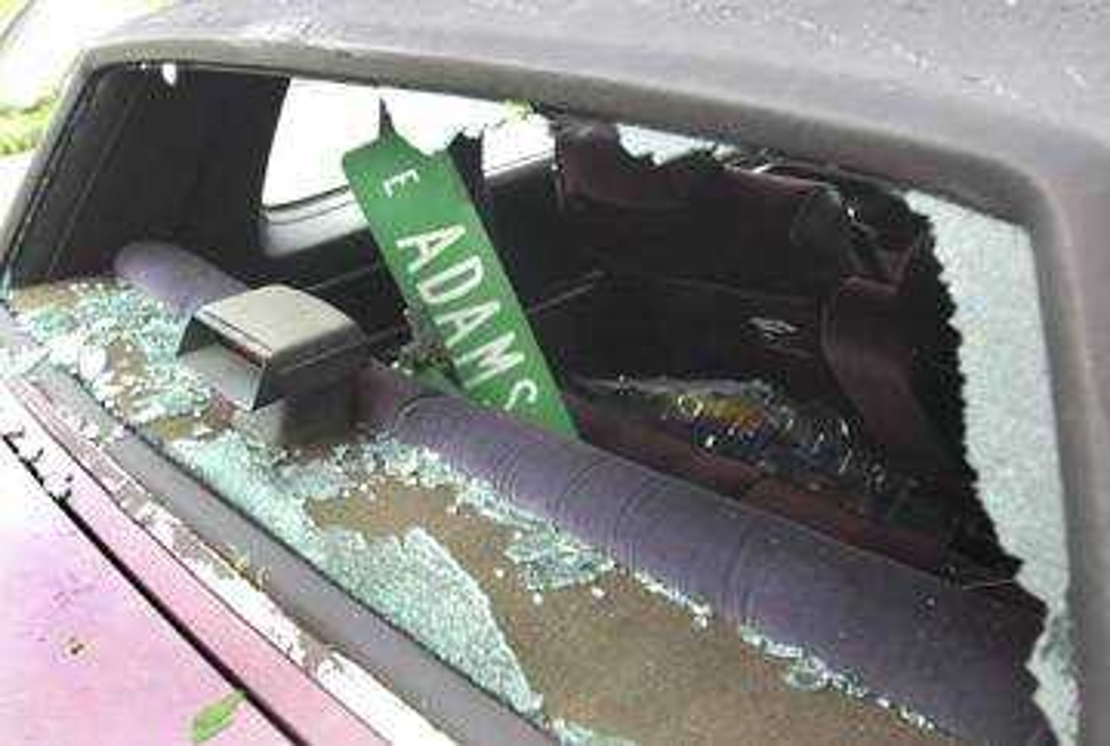 Even though much of Tuesday night's tornado damage was caused by high winds, smaller items became dangerous missiles breaking glass and penetrating steel car doors.