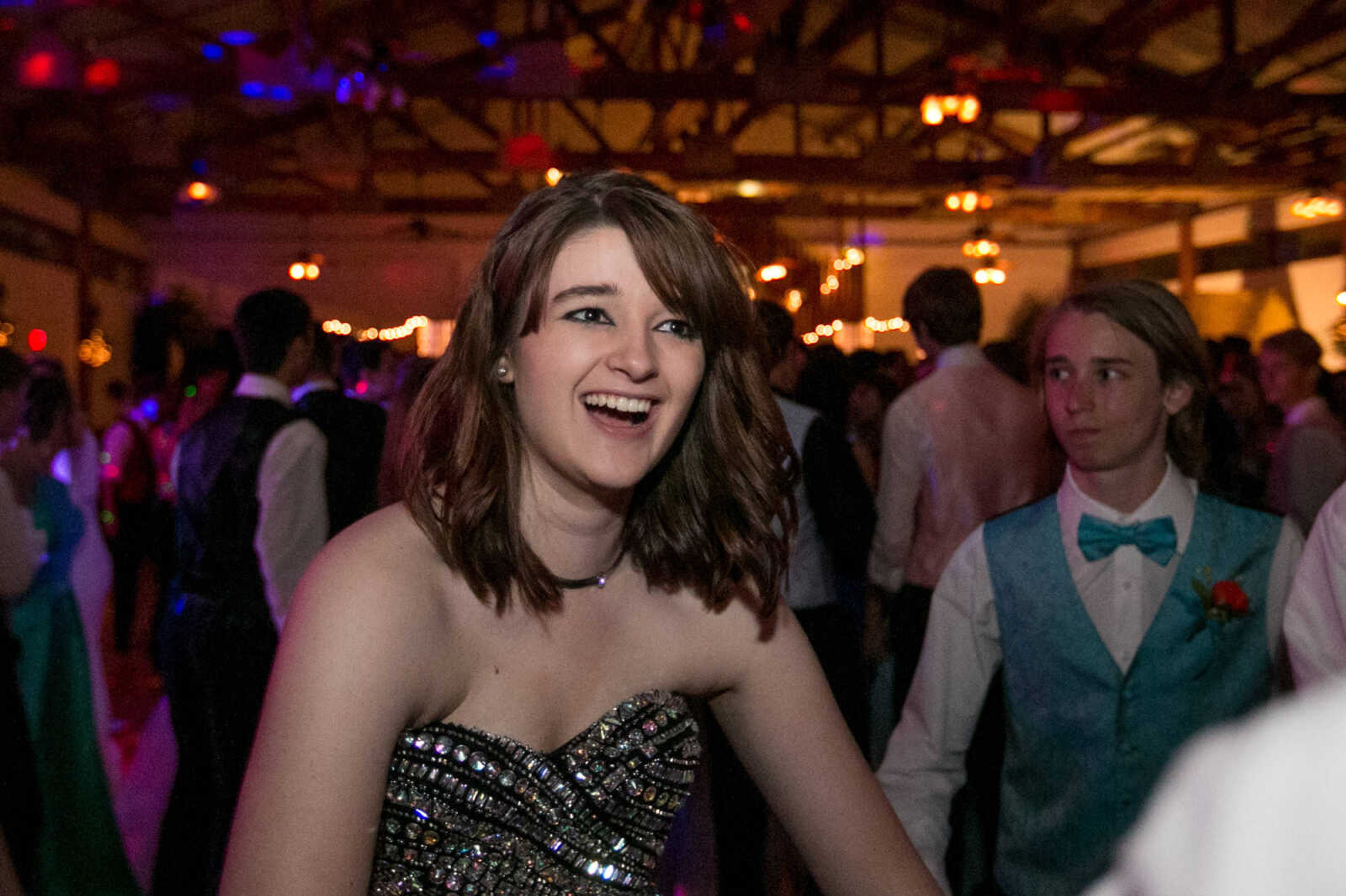 GLENN LANDBERG ~ glandberg@semissourian.com

Students take to the dance floor during the Notre Dame Regional High School prom, "Red Carpet Gala," Friday, April 29, 2016 at Bavarian Halle in Jackson.