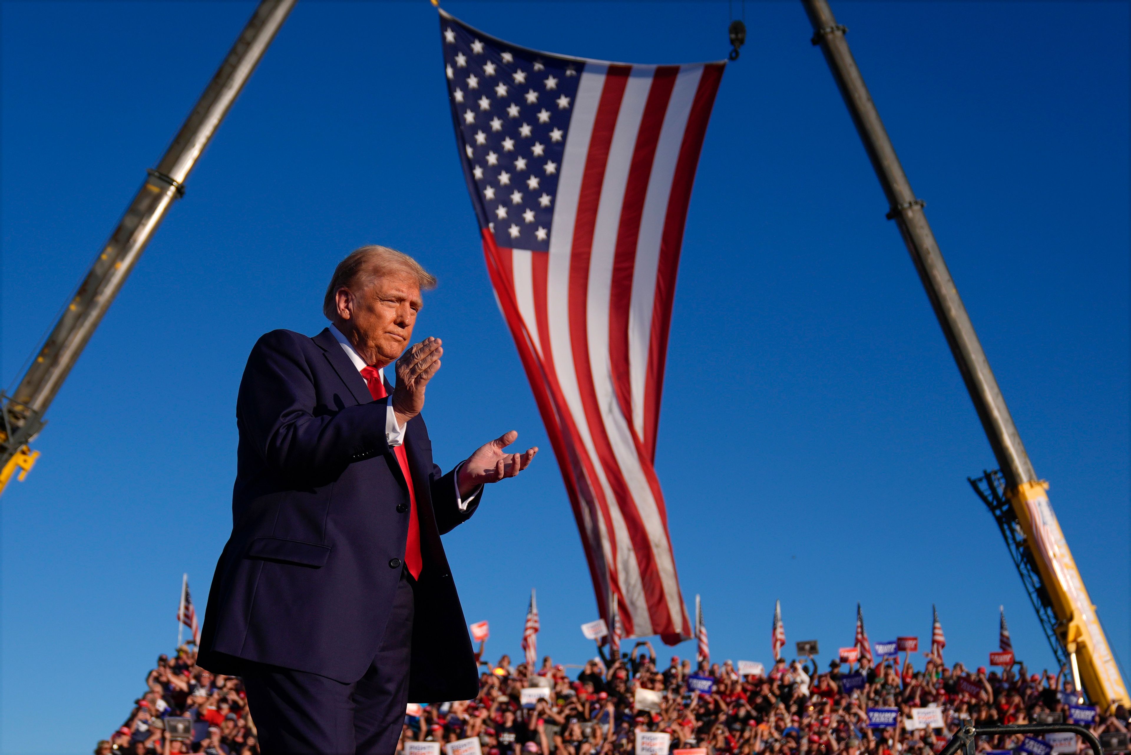 Trump returns to site of Pennsylvania assassination attempt for a major swing-state rally