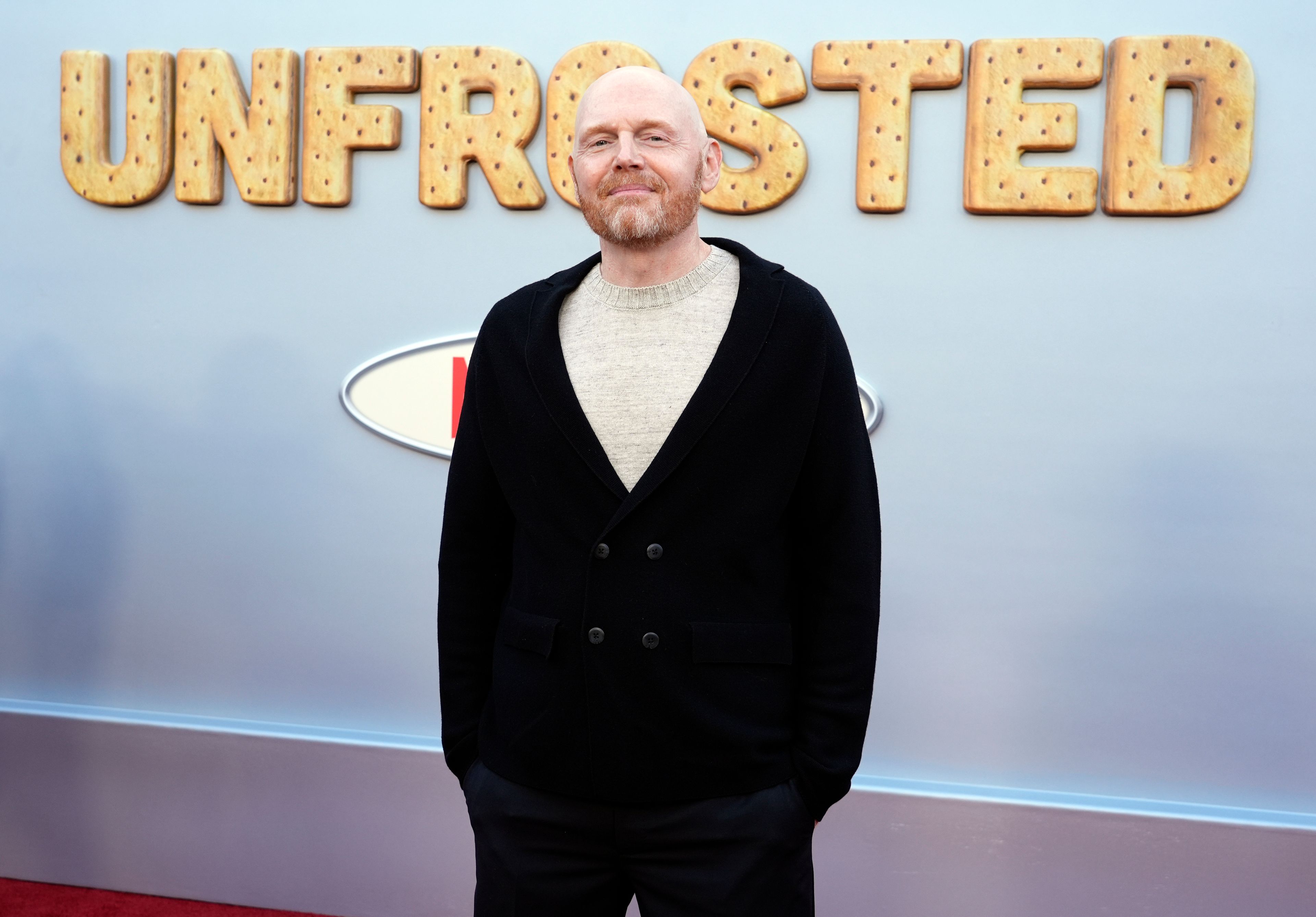 FILE - Bill Burr, a cast member in "Unfrosted," poses at the premiere of the Netflix film at the Egyptian Theatre, April 30, 2024, in Los Angeles. (AP Photo/Chris Pizzello, File)