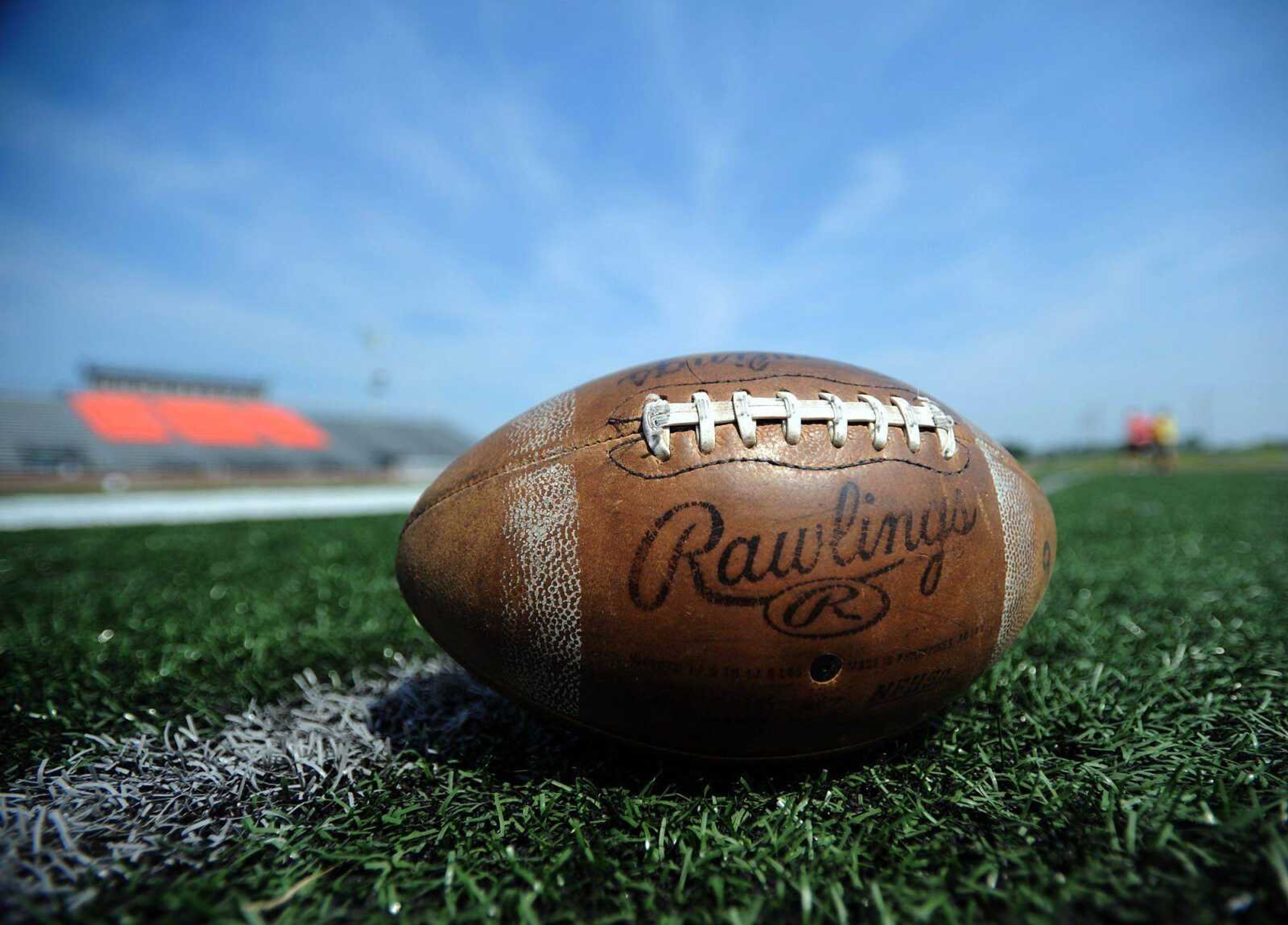 The Cape Central football gears up for the season during practice, Monday, Aug. 4, 2014. (Laura Simon)